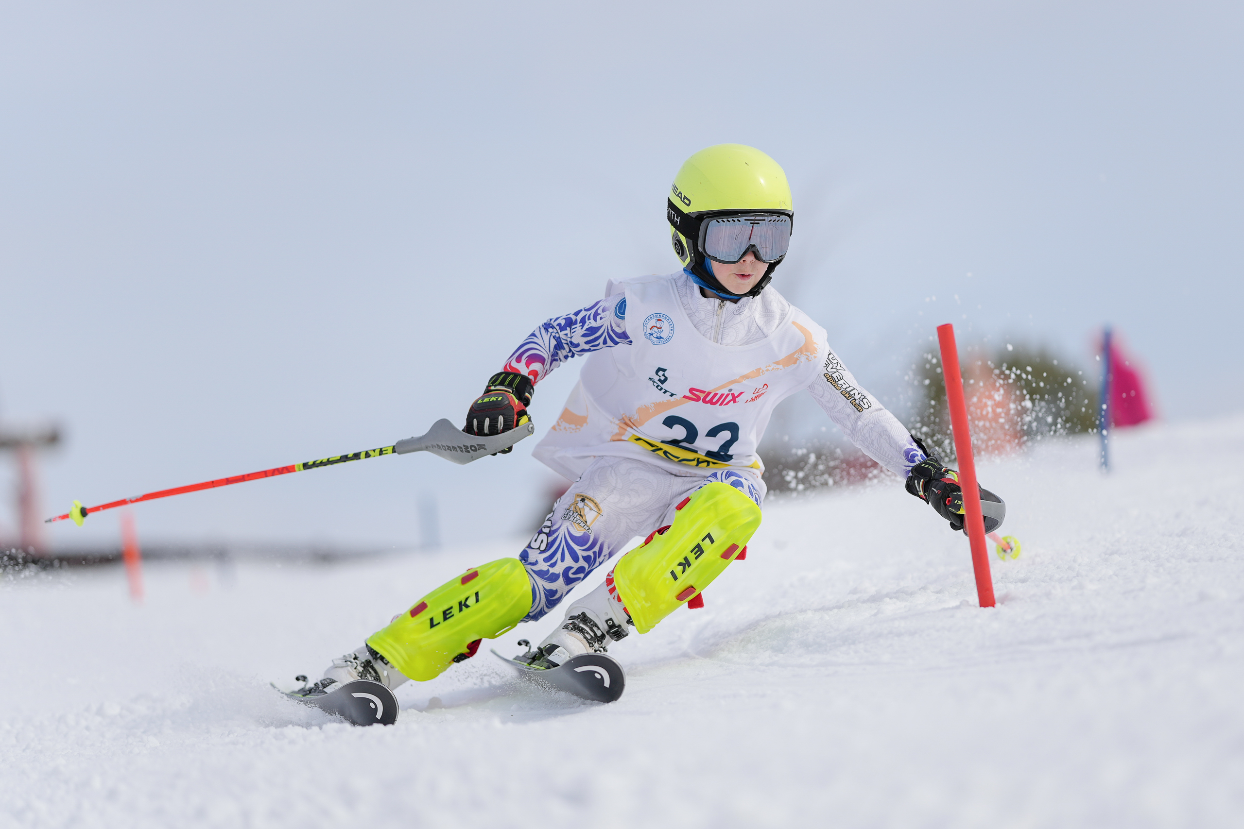 SL (Slalom) - Слалом. Соревнования по горнолыжному спорту. Московская область, Шуколово