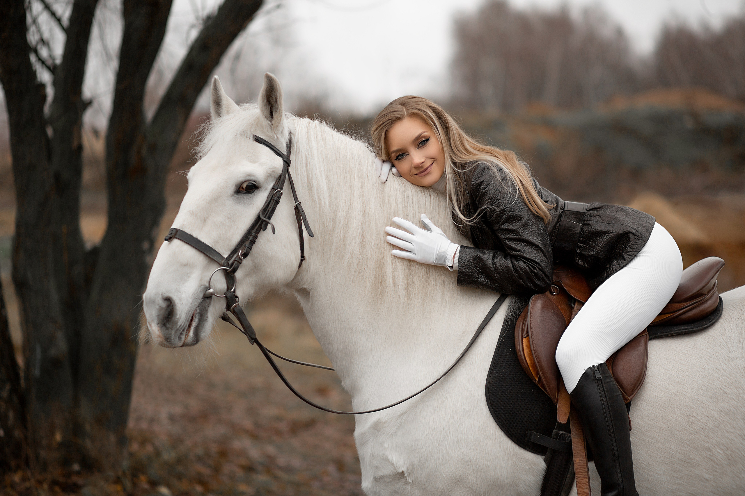 Галина и Воробей. Фотосессия с лошадьми в Нижнем Новгороде