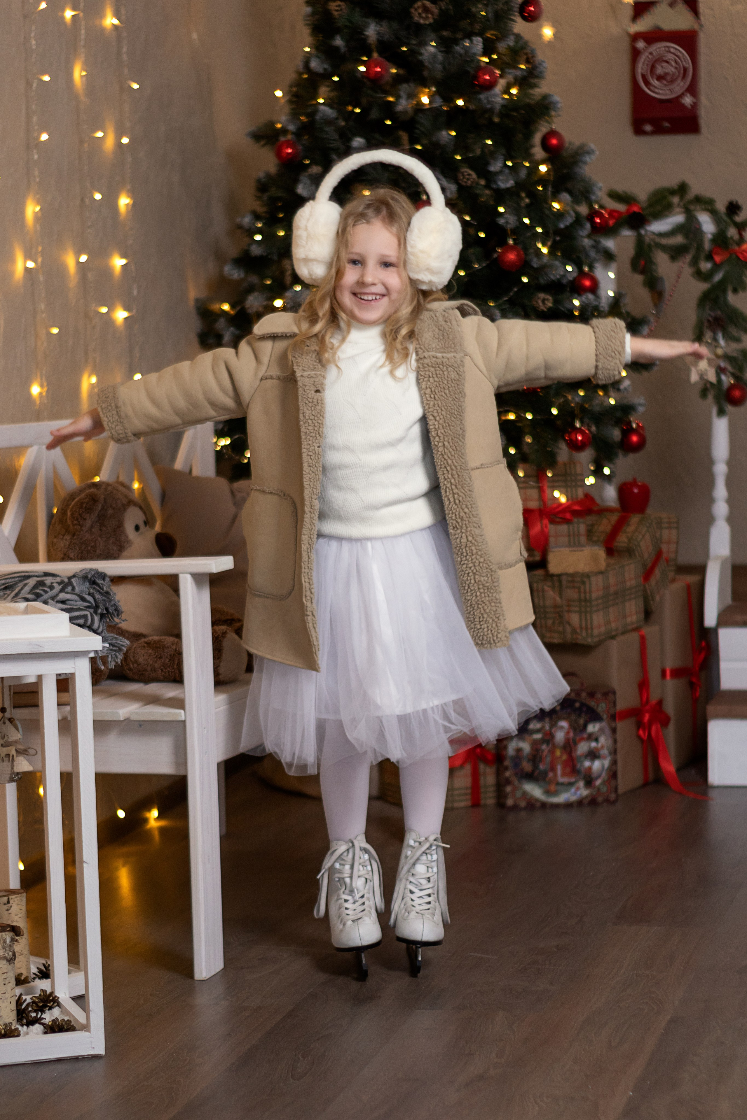 Елизавета и Арина Новогодняя. Детский и семейный фотограф Юлия Полянина
