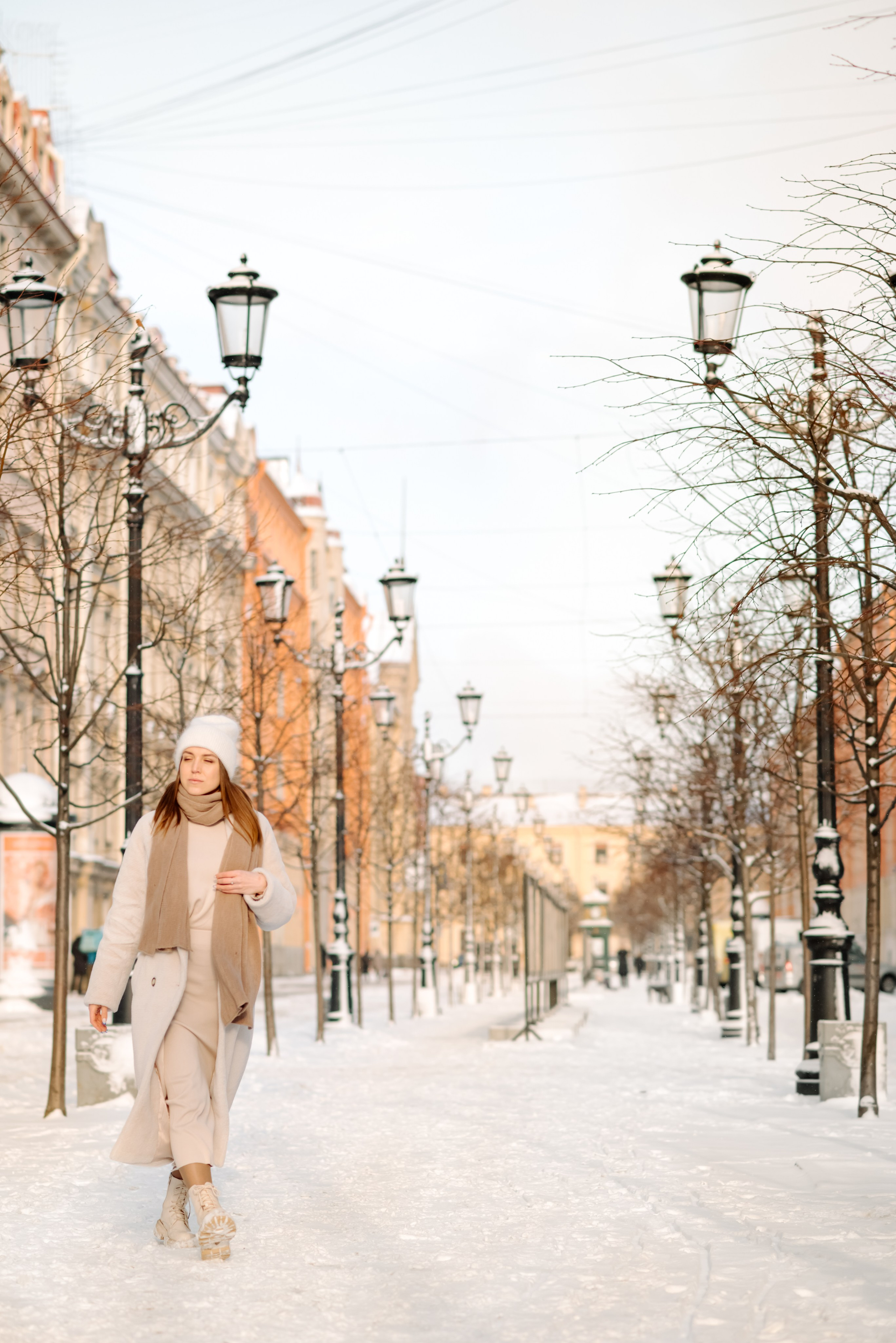 Прогулка по зимнему городу. Свадебный и сеейный фотограф в Санкт-Петербурге Елена Худякова