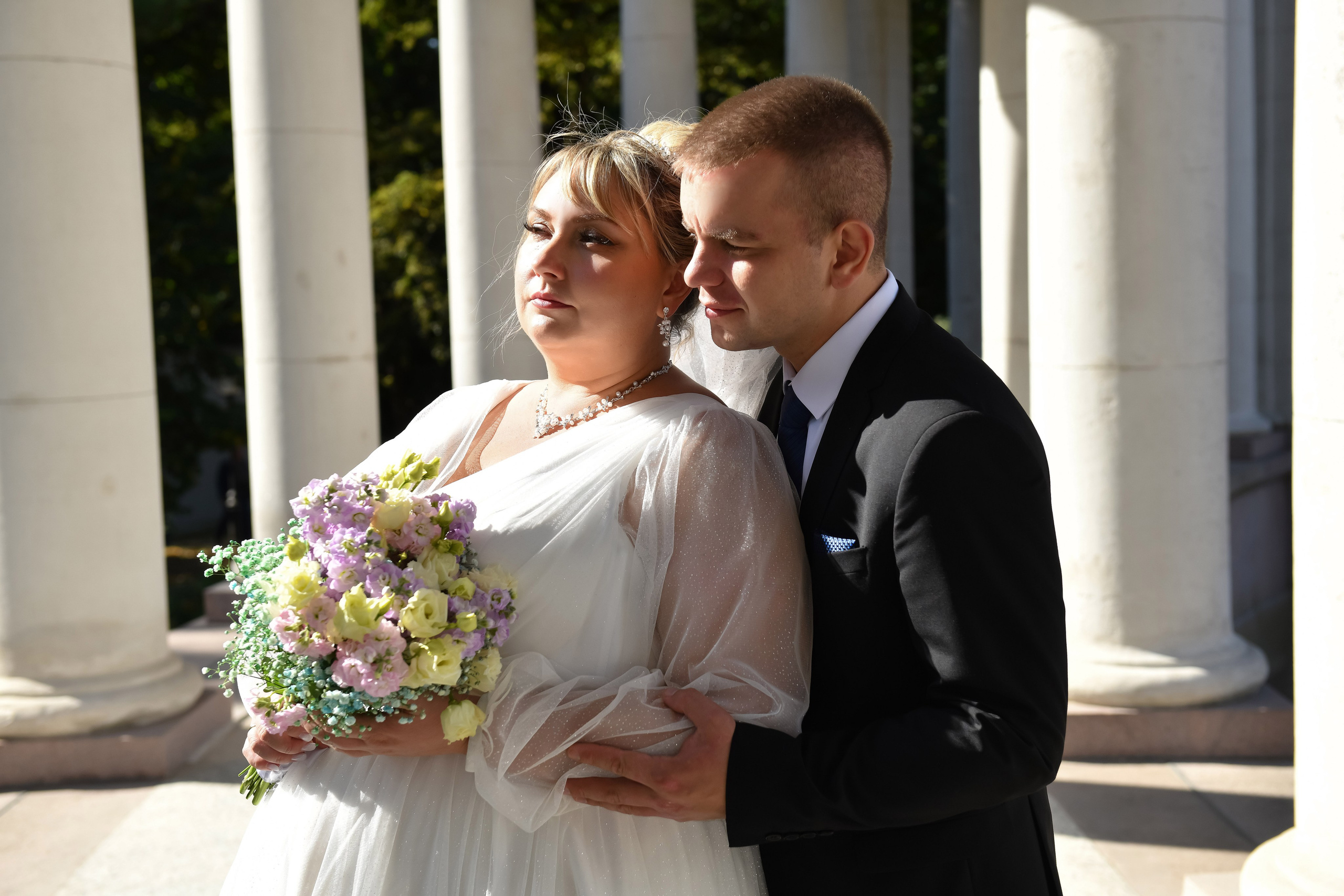 Анастасия и Максим. Регистрация и прогулка в усадьбе Архангельское. Свадебный и портретный фотограф в Москве Галина Борисова