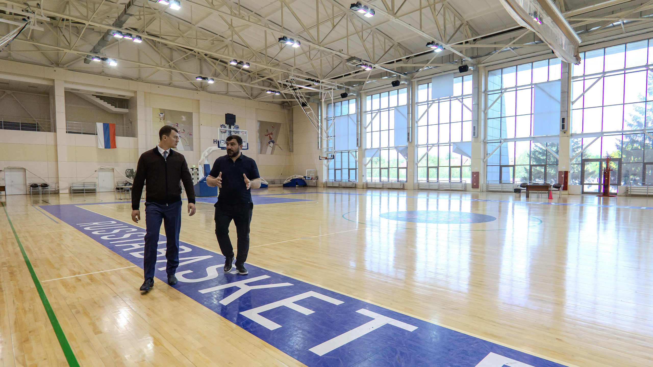 ОСМОТР МИНИСТРОМ СПОРТА РФ УЧЕБНО-ТРЕНИРОВОЧНОГО ЦЕНТРА НОВОГОРСК, МОСКВА. Репортажный и интерьерный фотограф, фотохудожник