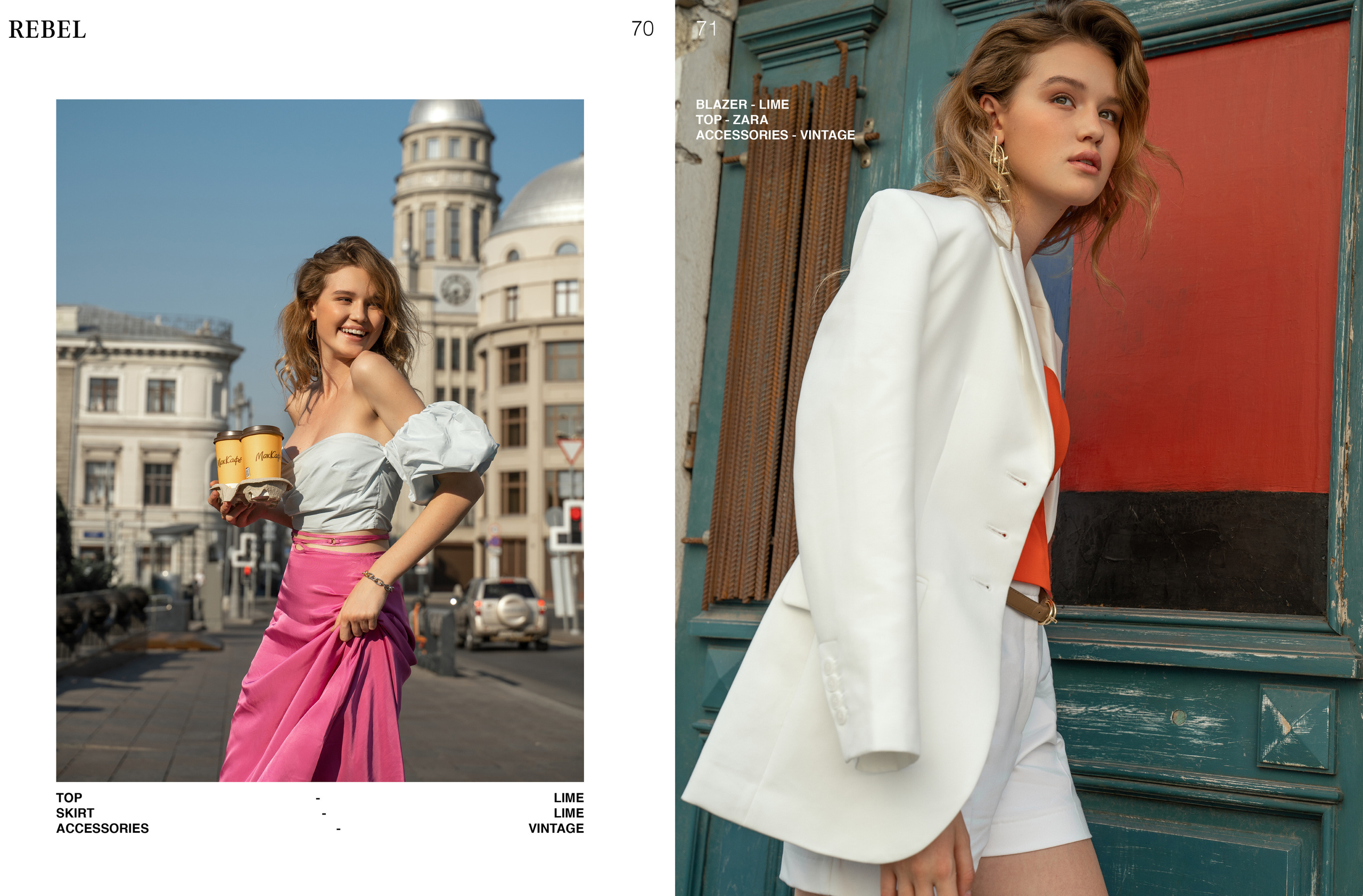 Rebel magazine August 2021. Zhanna Tyugay is a fashion photographer, visual artist and film maker based in Novi Sad