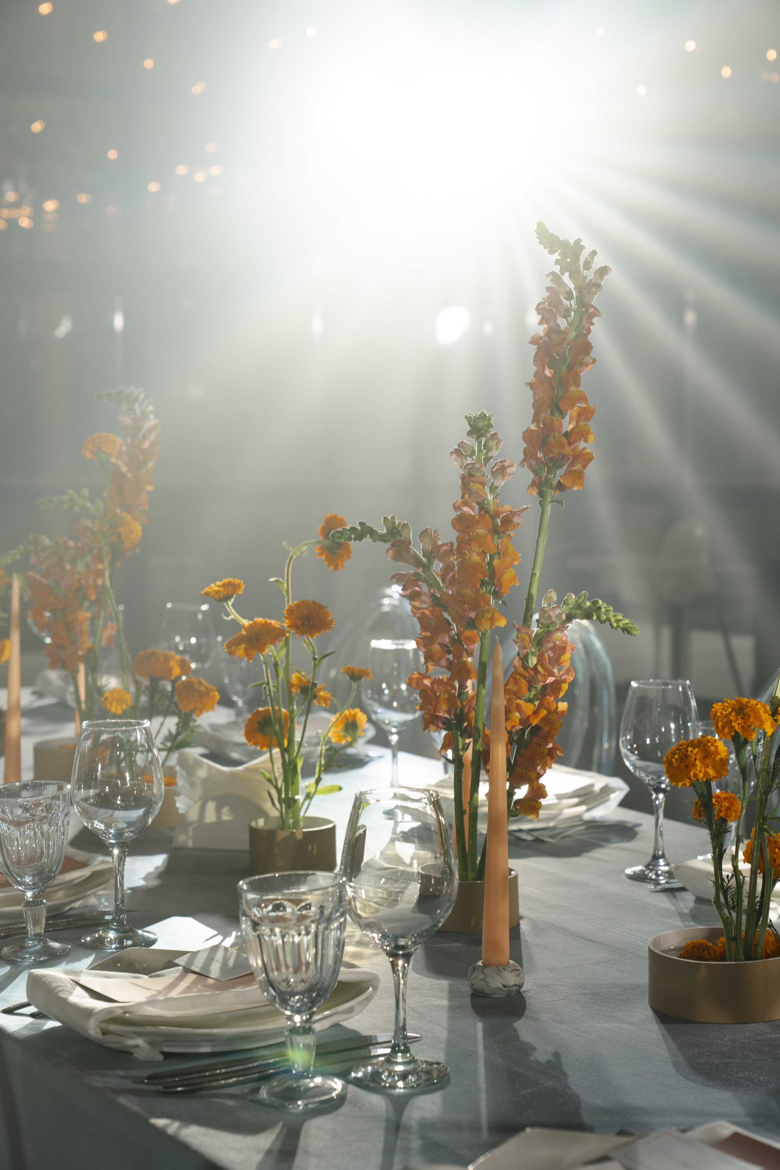 Оранжево-голубое слияние. VENSKAYA WEDDING & EVENT PLANNER