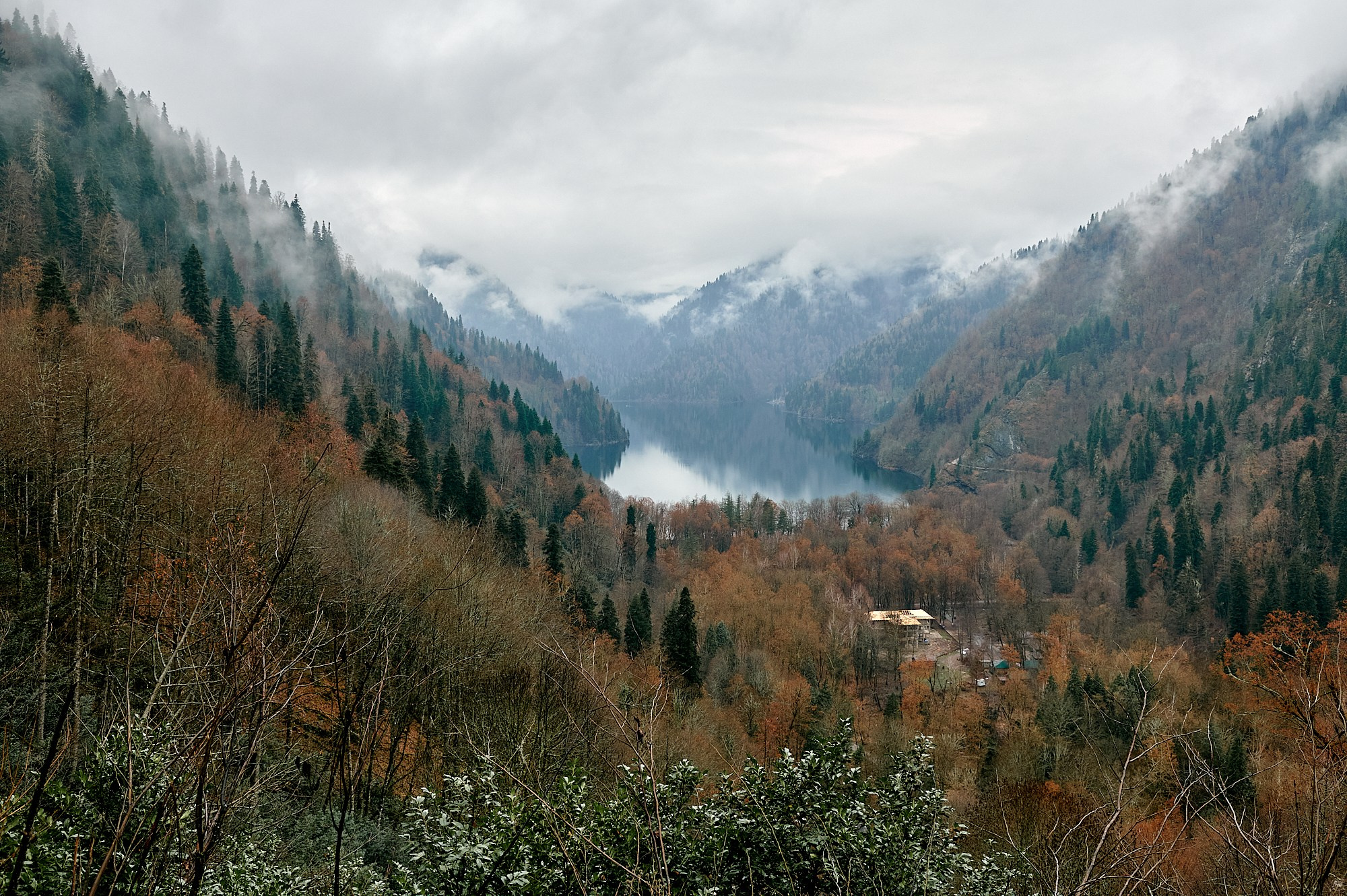 Озеро Рица, Абхазия. Декабрь 2024. Фотографии отовсюду и обо всем