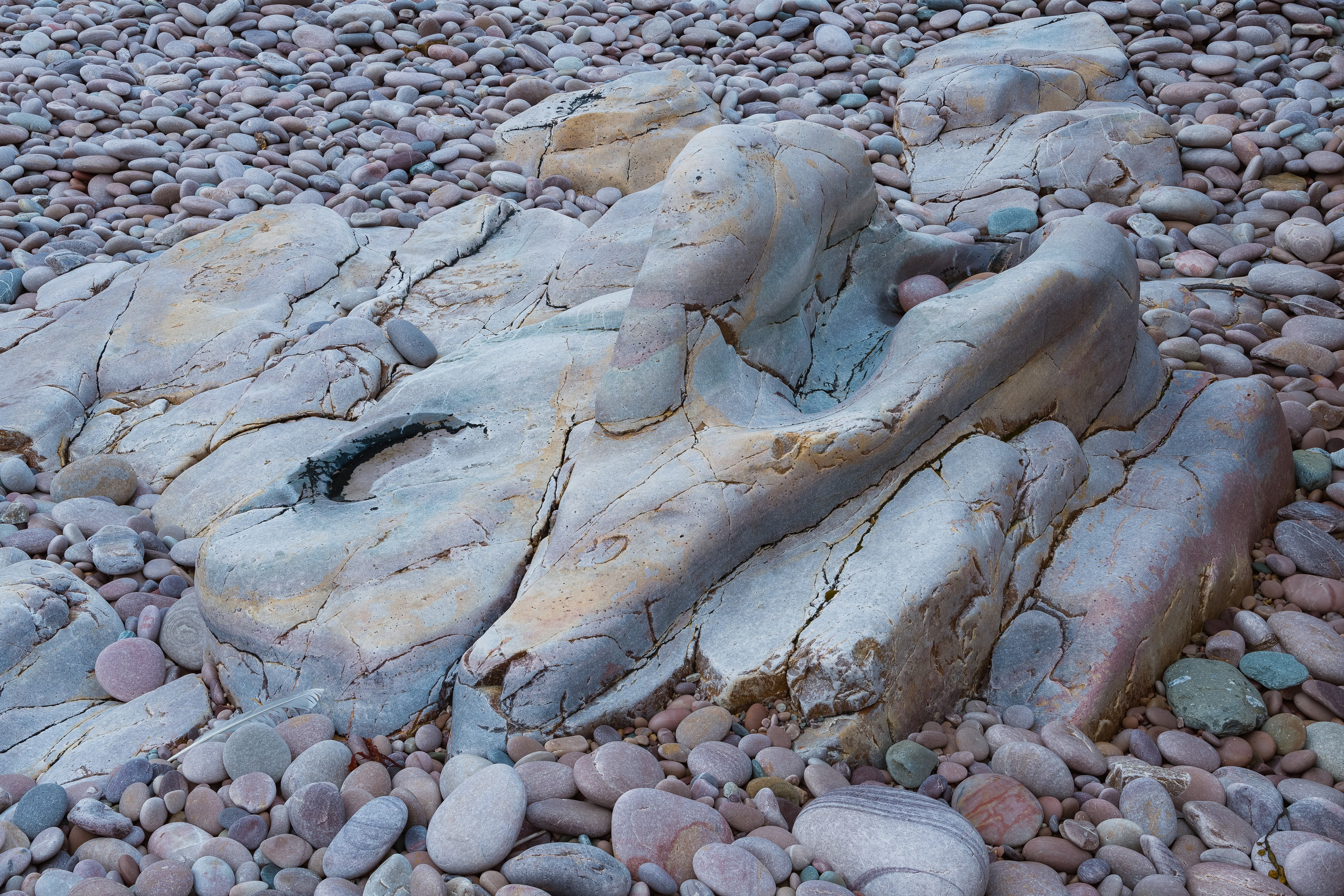 Пляж Круглых Камней. Северные Ночи
