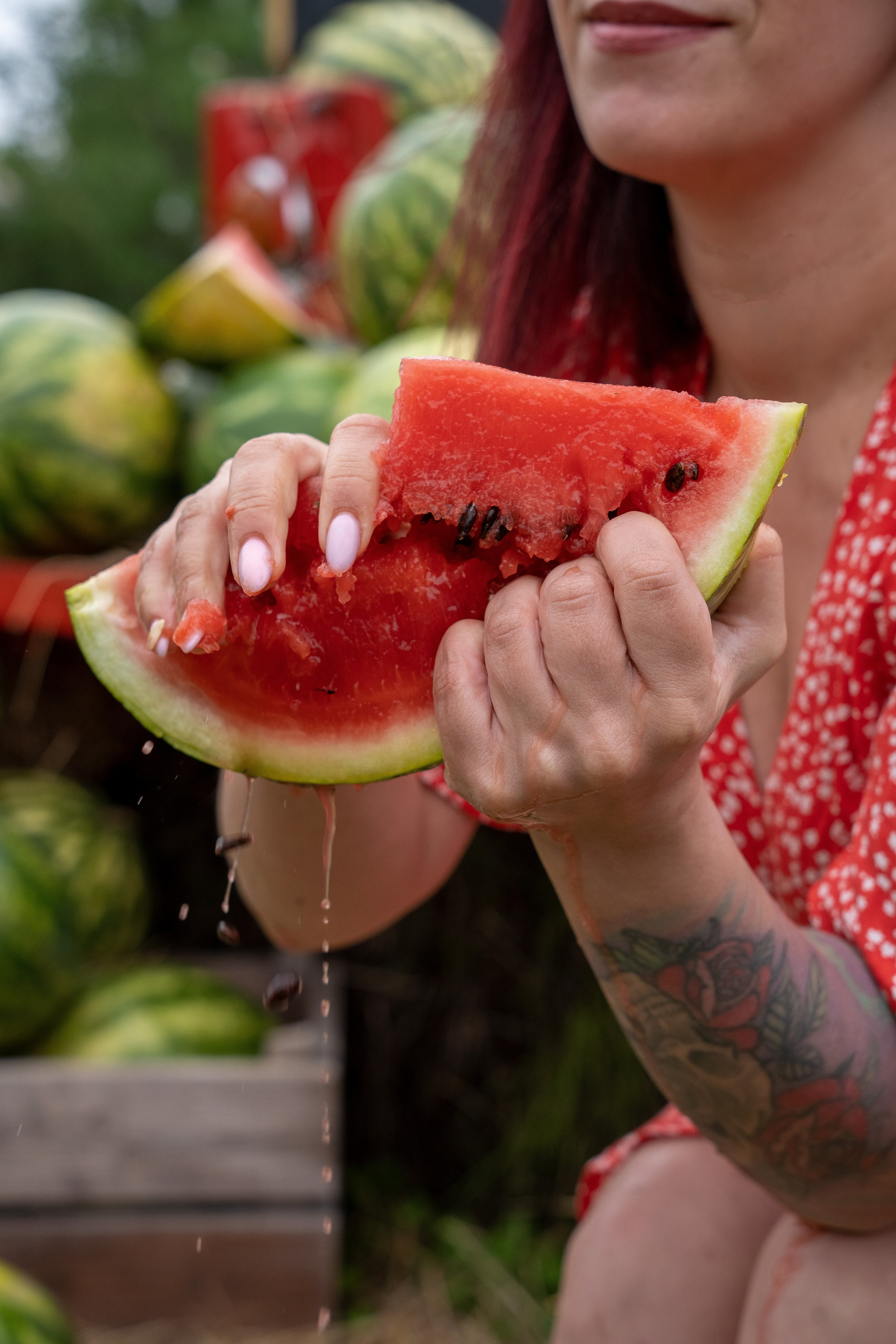 Фотосессия с арбузами. Студийный и портретный фотограф в САНКТ-ПЕТЕРБУРГЕИрина Махаон