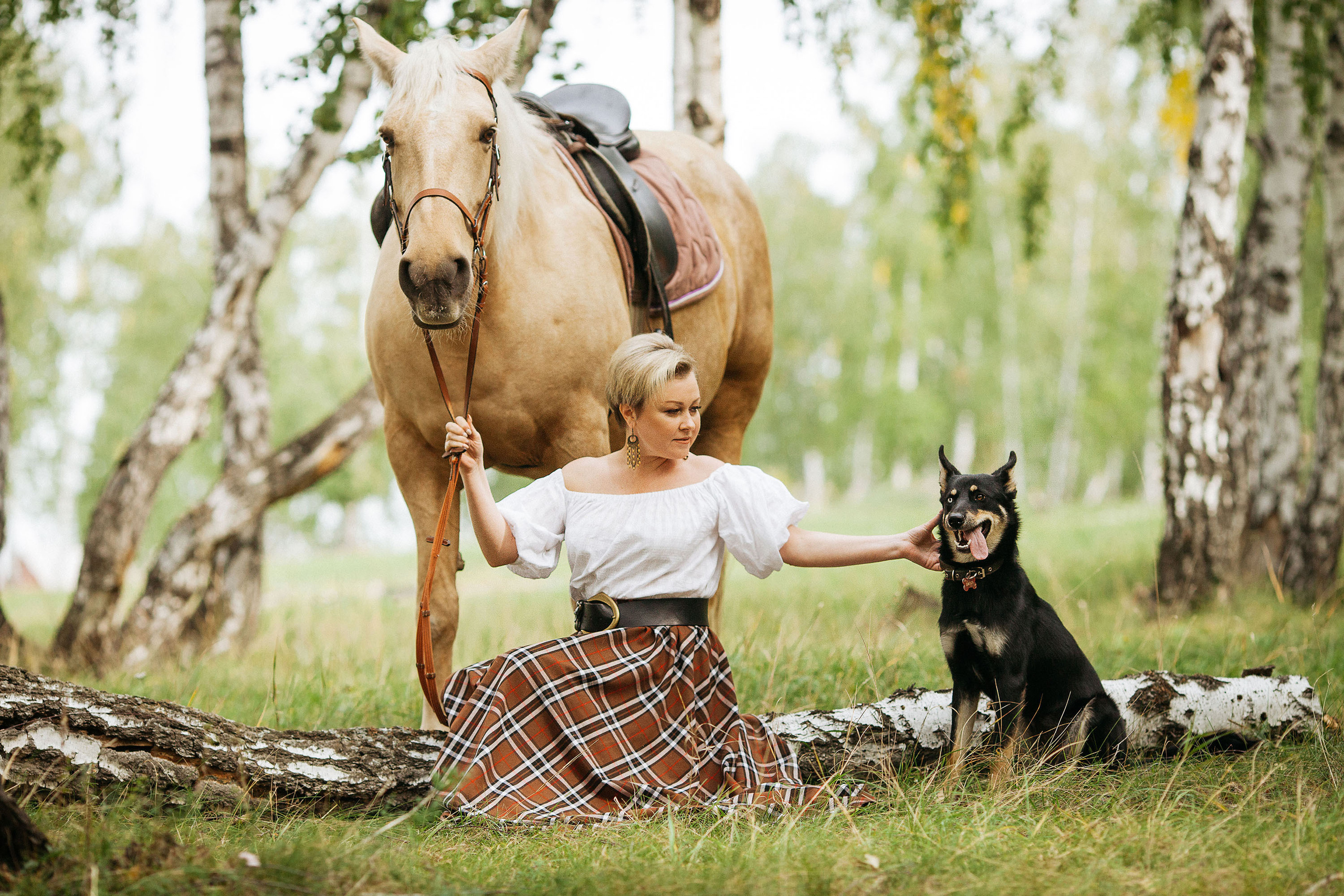 Портретная съемка с лошадью. Конный фотограф в Челябинске Стромова Ольга