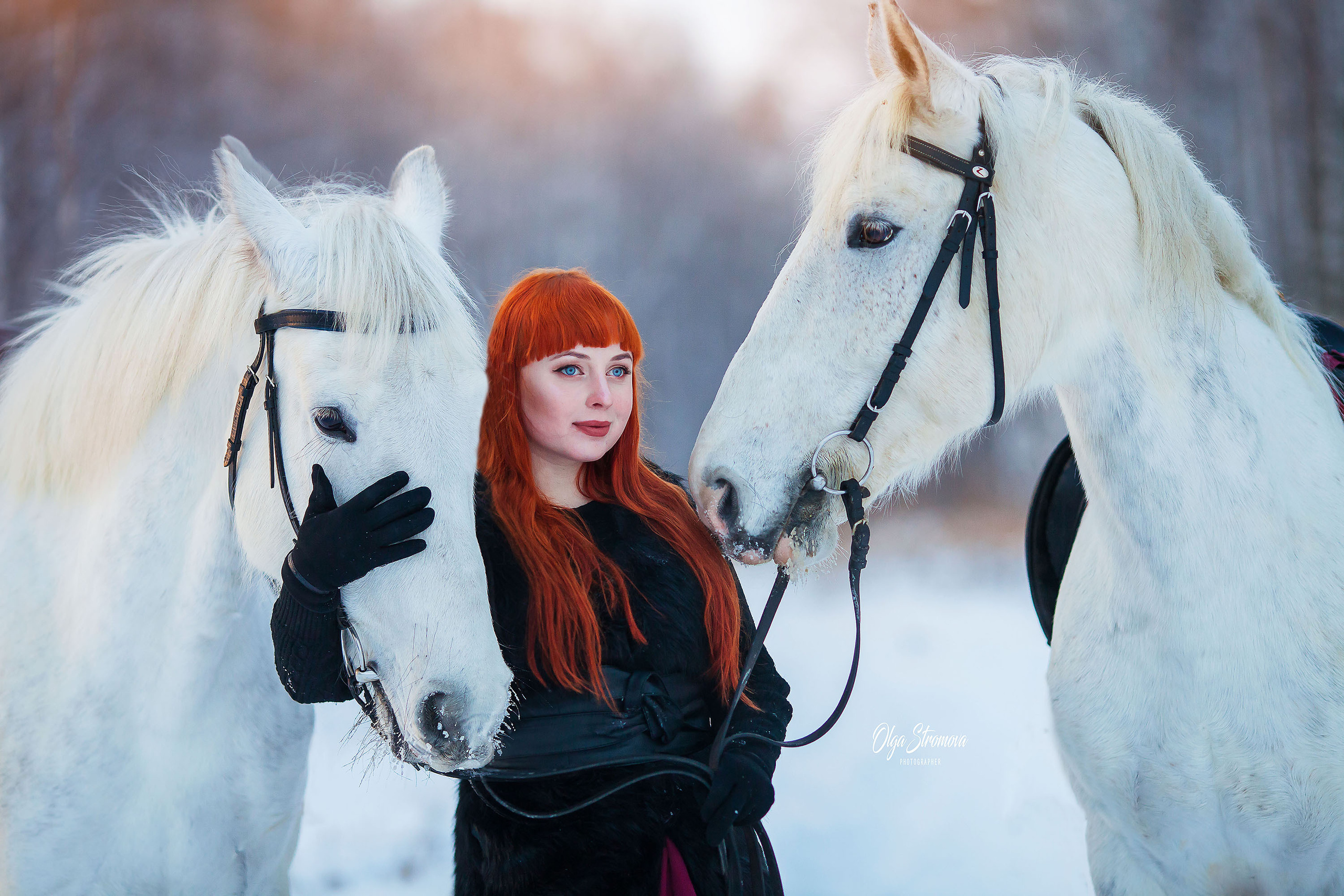 Портретная съемка с лошадью. Конный фотограф в Челябинске Стромова Ольга
