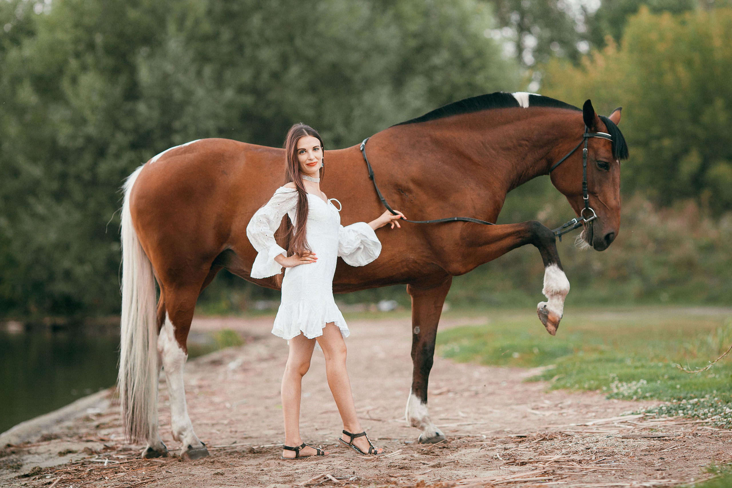Портретная съемка с лошадью. Конный фотограф в Челябинске Стромова Ольга