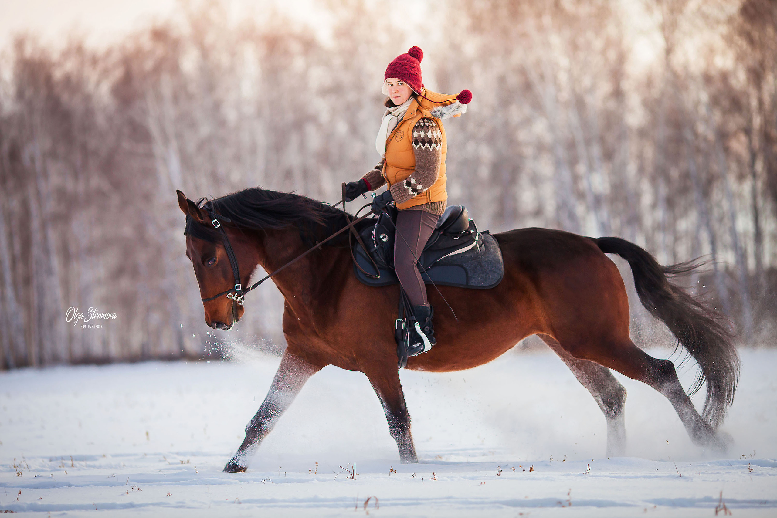 Портретная съемка с лошадью. Конный фотограф в Челябинске Стромова Ольга