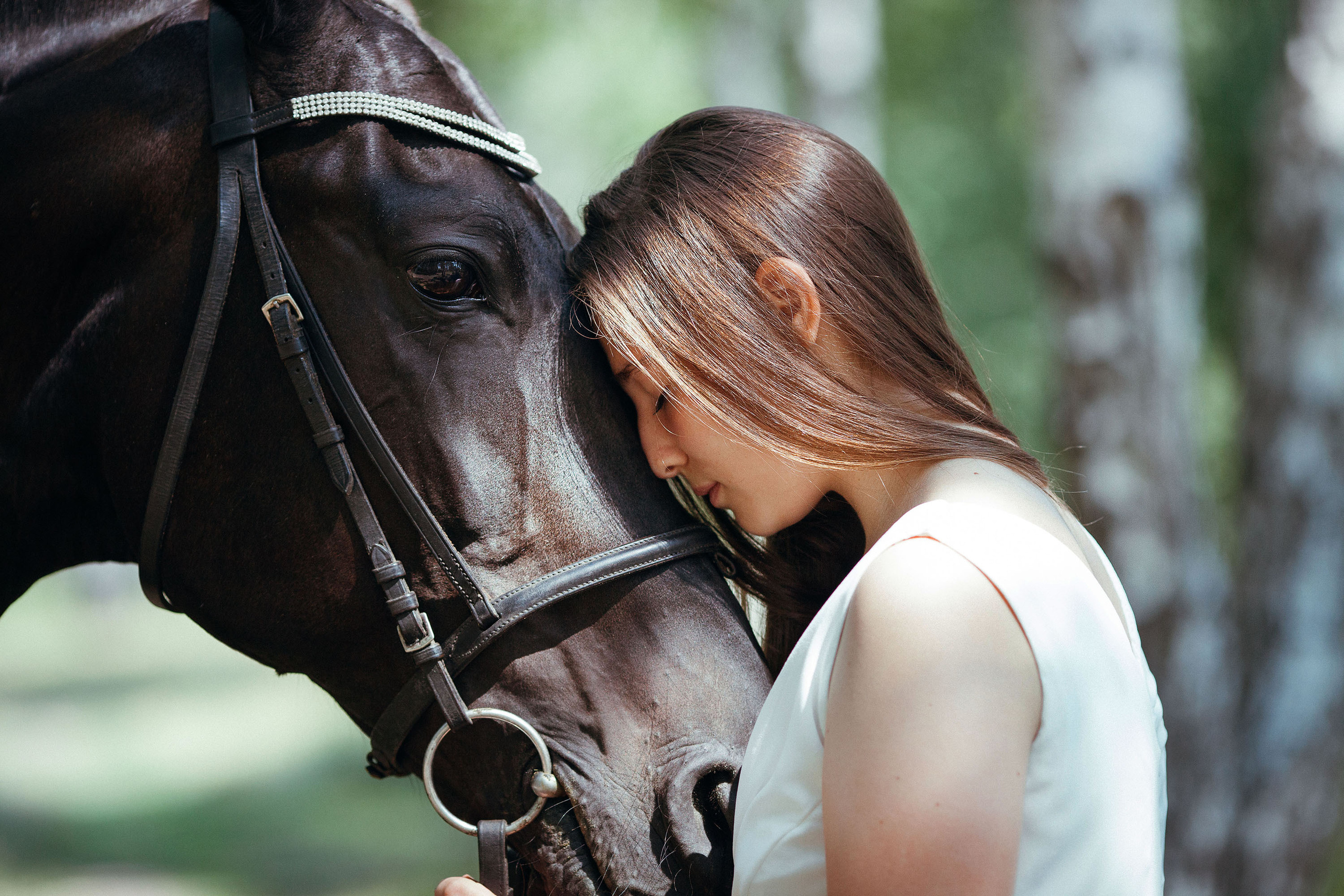 Портретная съемка с лошадью. Конный фотограф в Челябинске Стромова Ольга