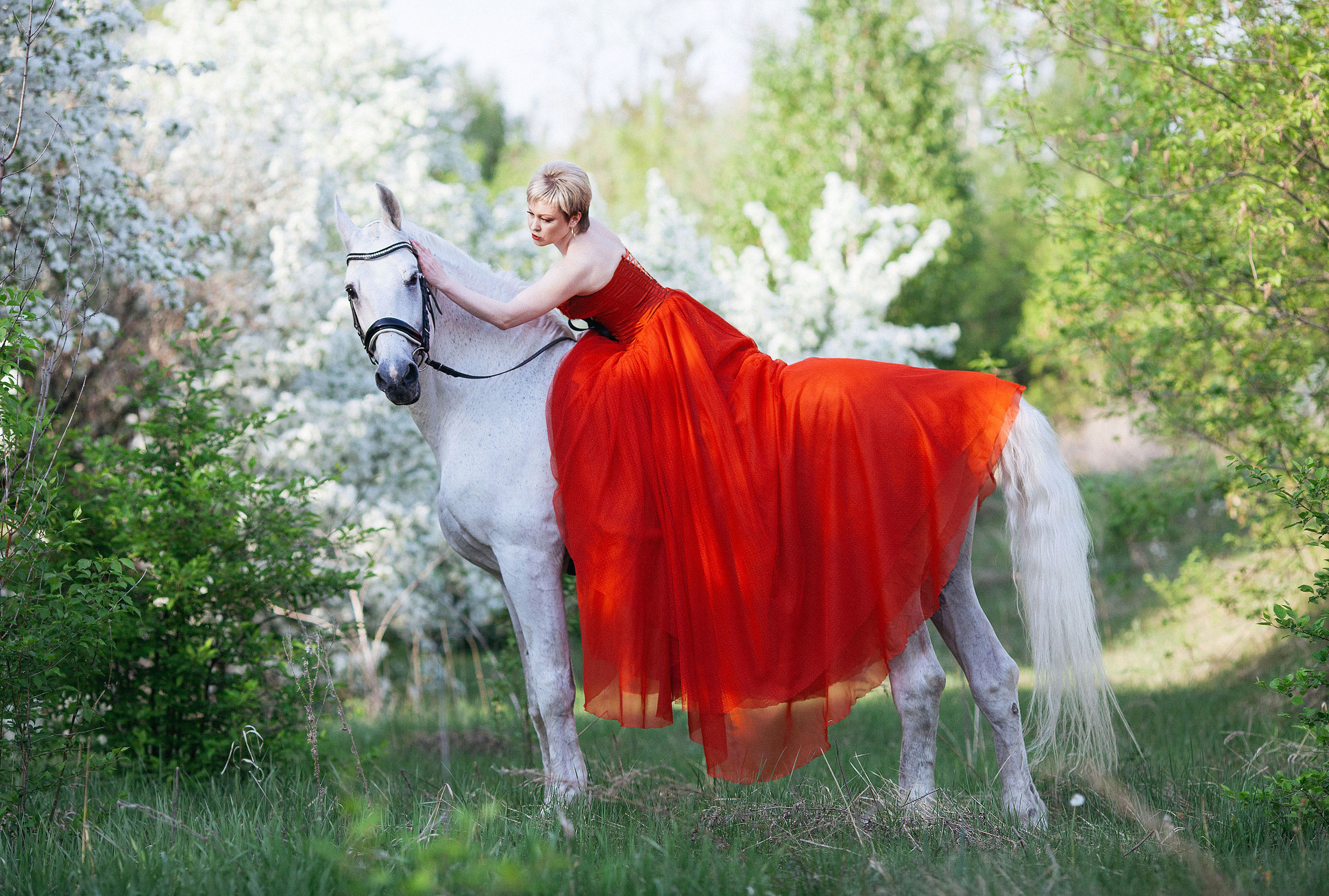 Портретная съемка с лошадью. Конный фотограф в Челябинске Стромова Ольга