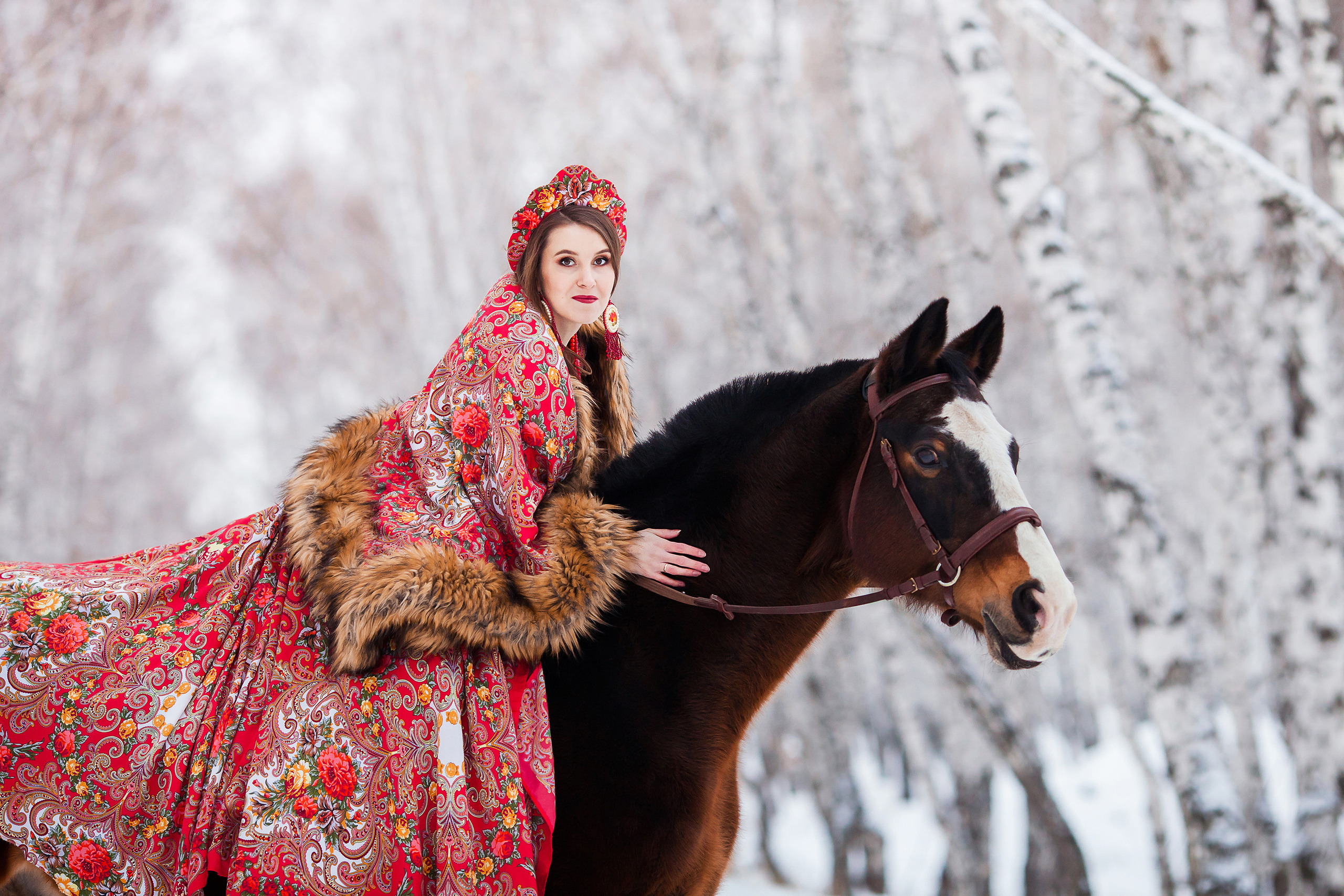 Портретная съемка с лошадью. Конный фотограф в Челябинске Стромова Ольга