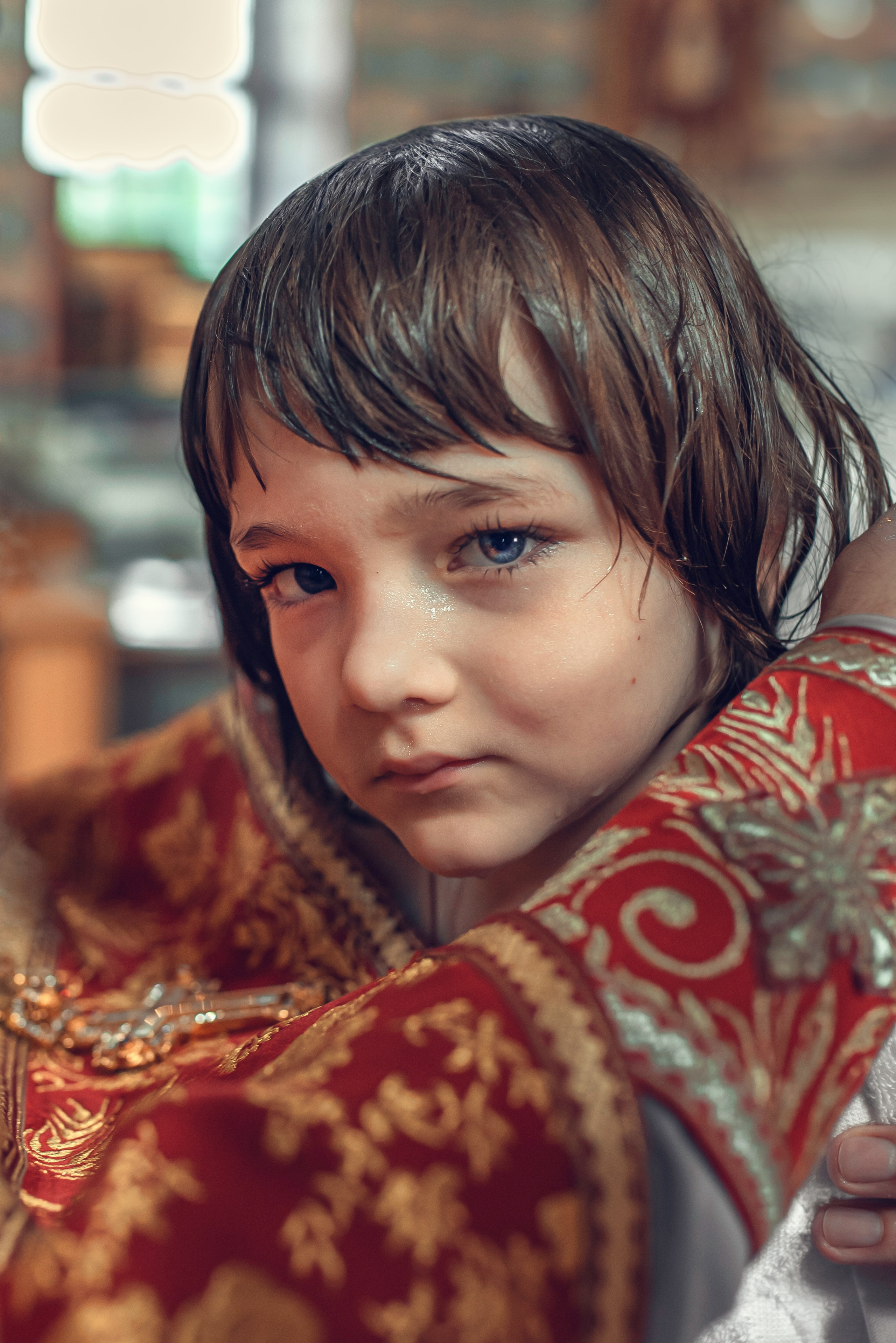 Таинство Крещения. Никодимос, Серафима и Алиса. Фотограф Стеценко Наталия. Одинцово, Москва, Московская область