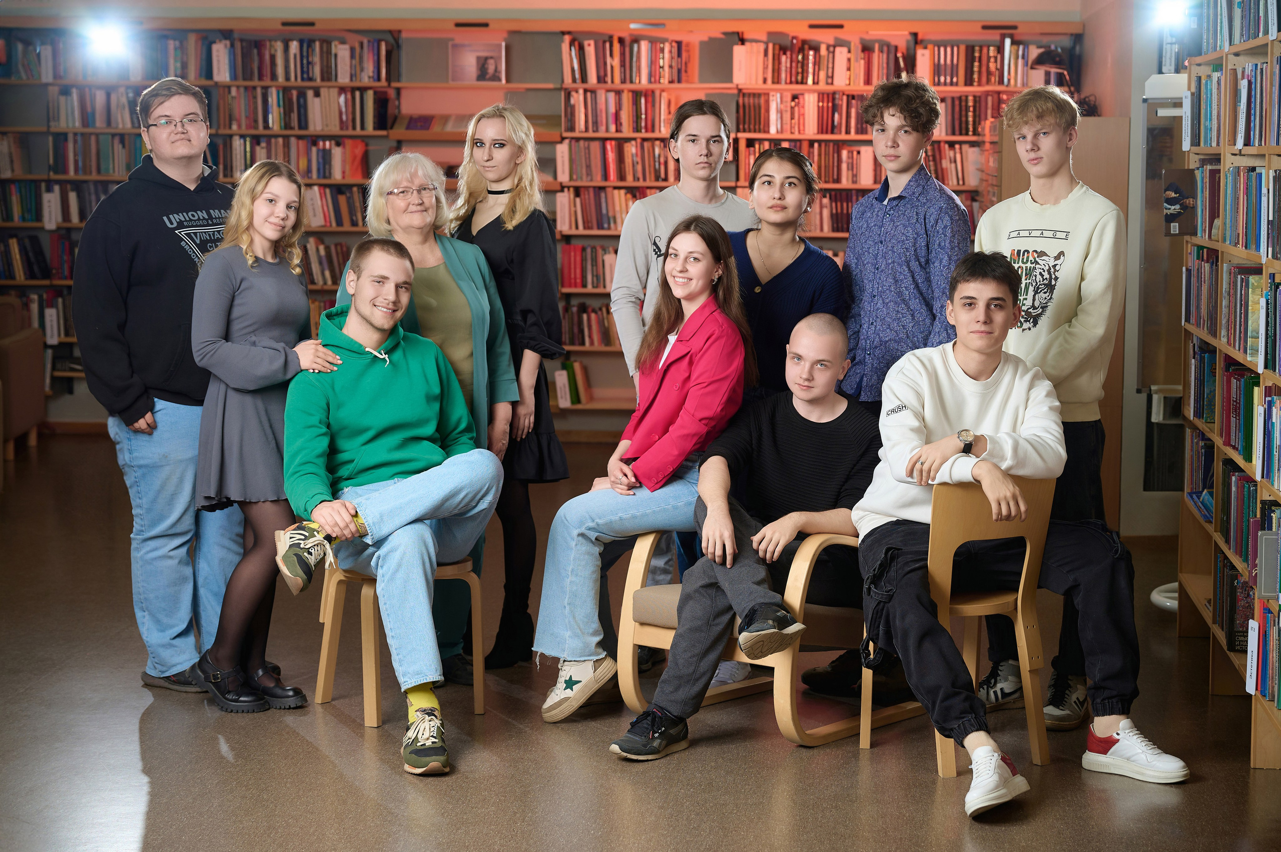 Красивейшие портреты в библиотеке Аалто в Выборге