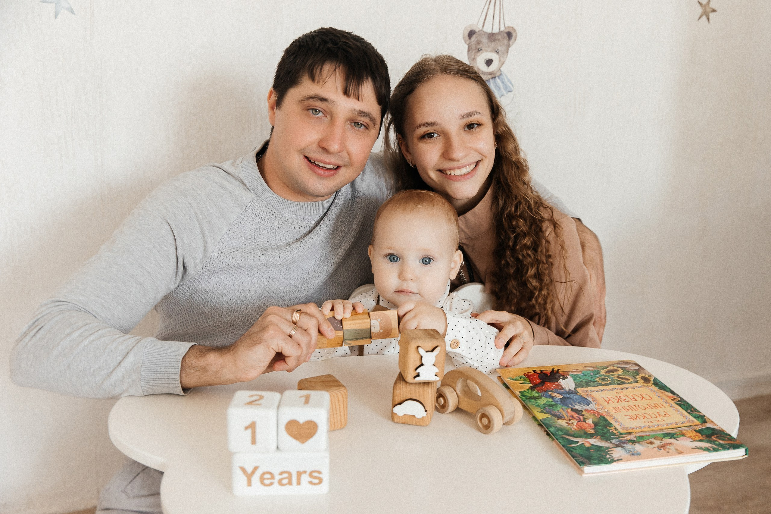 Семейная фотосессия на 1 годик❤️. Детская и семейная фотостудия Кемерово. Фотосессии на годик под ключ!