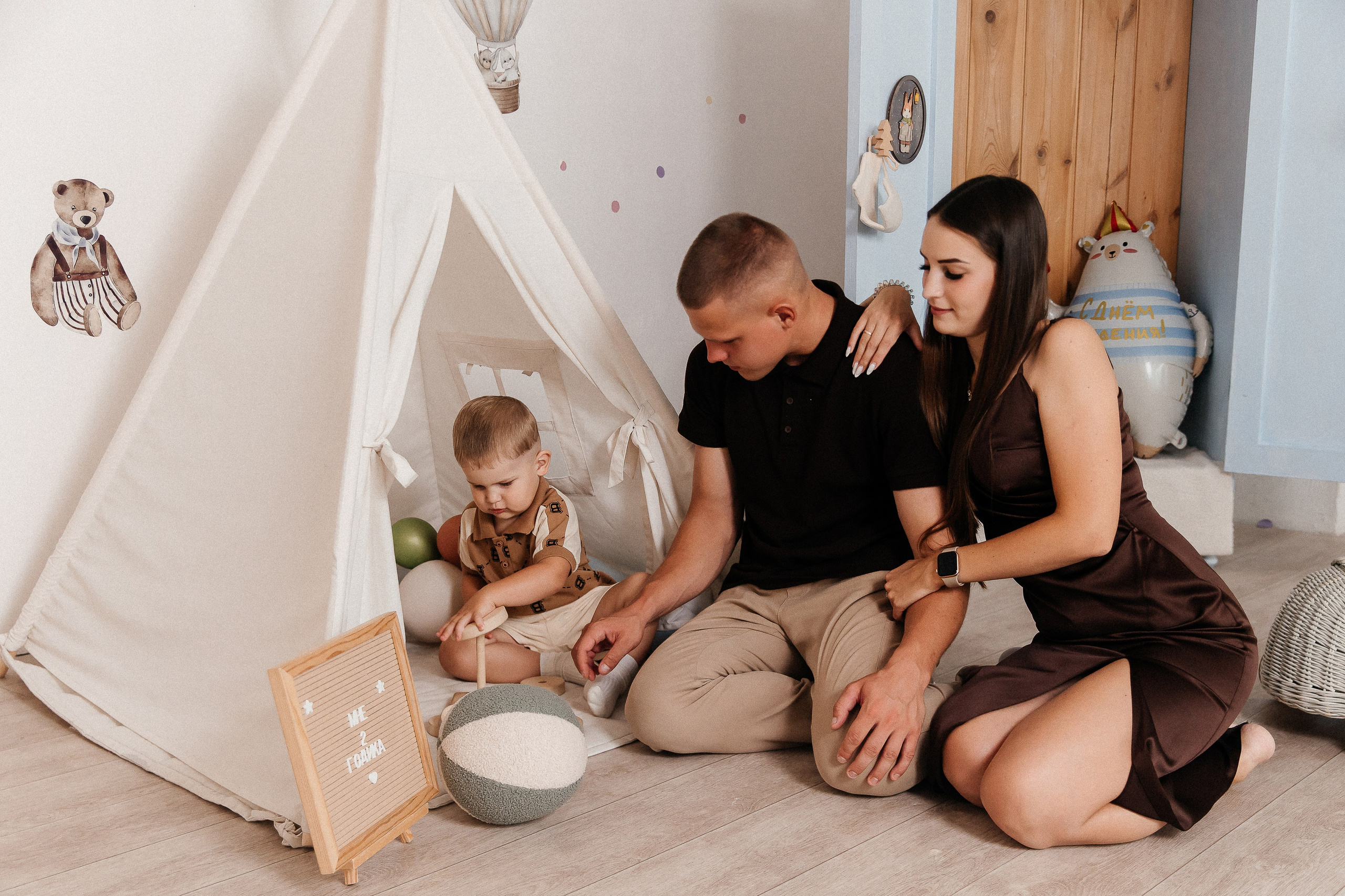 2 годика Матвею 🎂. Детская и семейная фотостудия Кемерово. Фотосессии на годик под ключ!