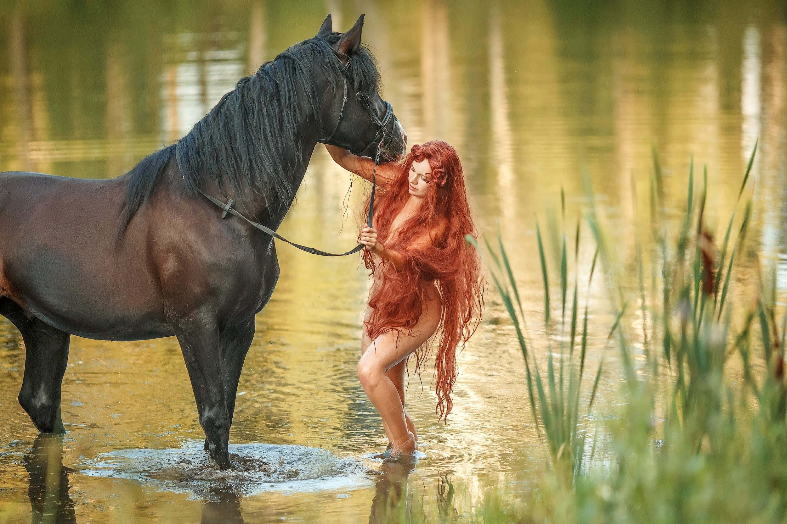 С конем. Сказочный фотограф фотопроекты фототуры в Новосибирске и на Алтае