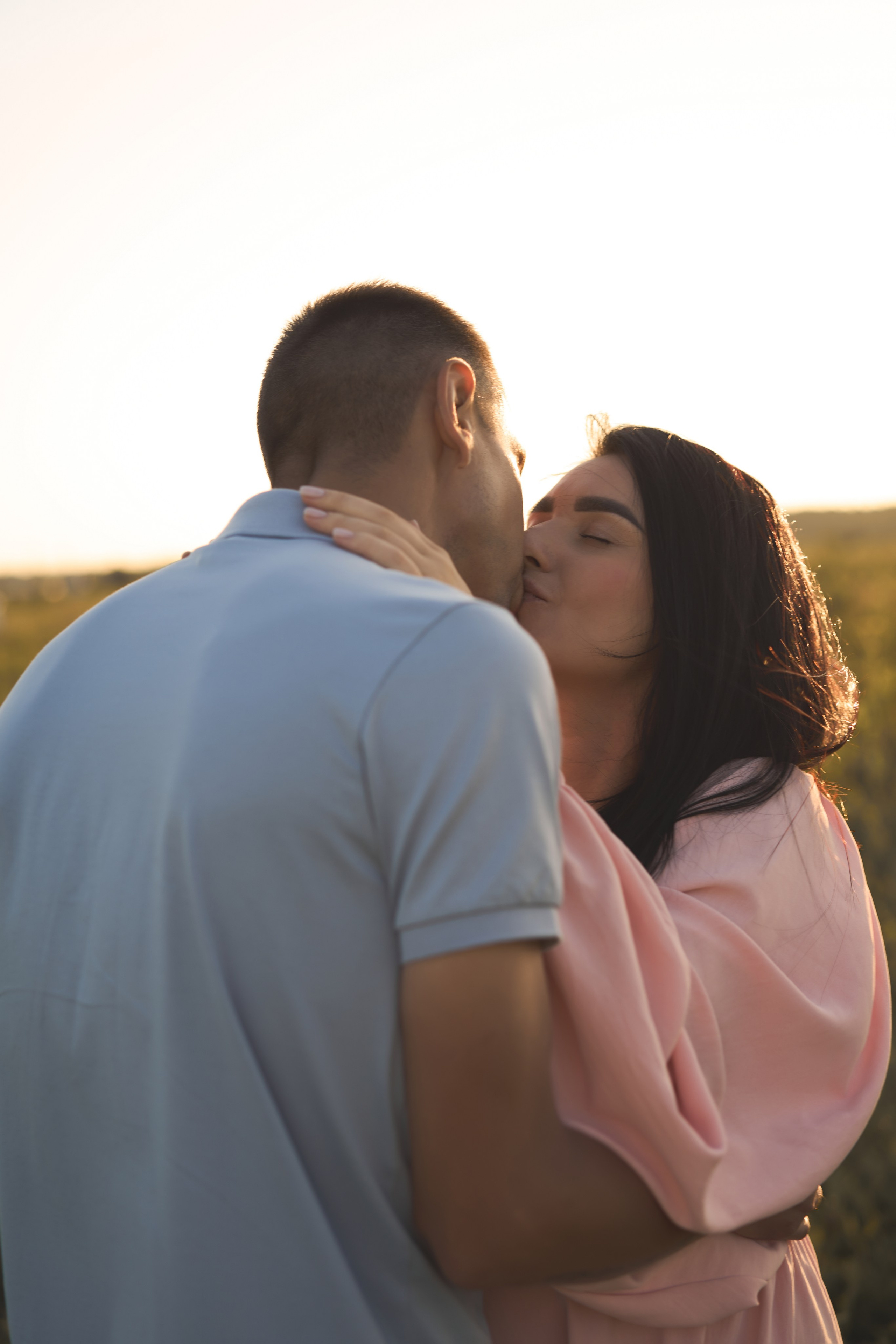Семейная фотосессия беременность на закате. Фотограф Екатеринбург Кокшарова Александра
