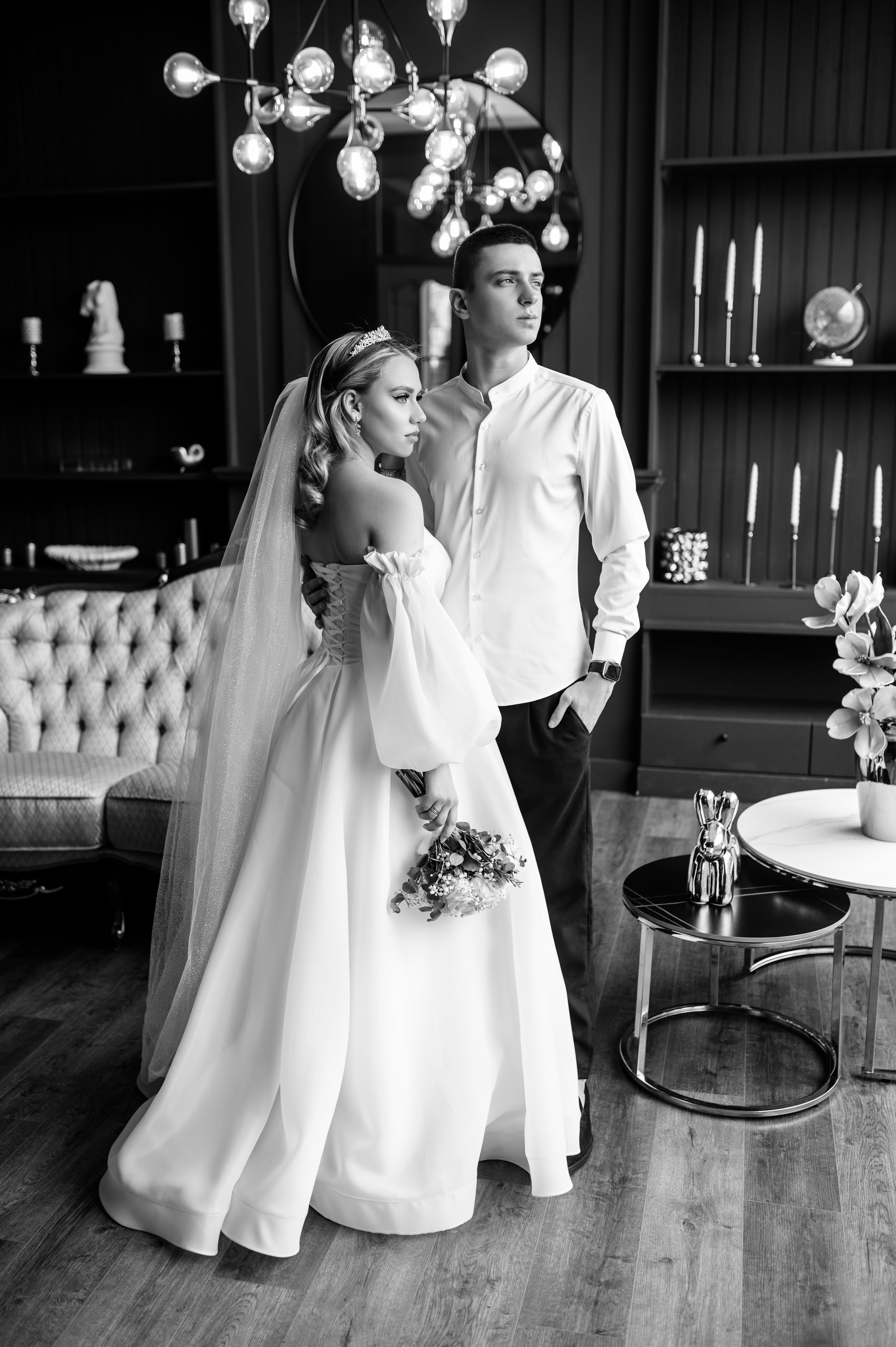 Свадебная фотосессия в фотостудии Аврора зал Эклипс. Семейный и свадебный фотограф в Донецке и Макеевке Дяченко Наталья