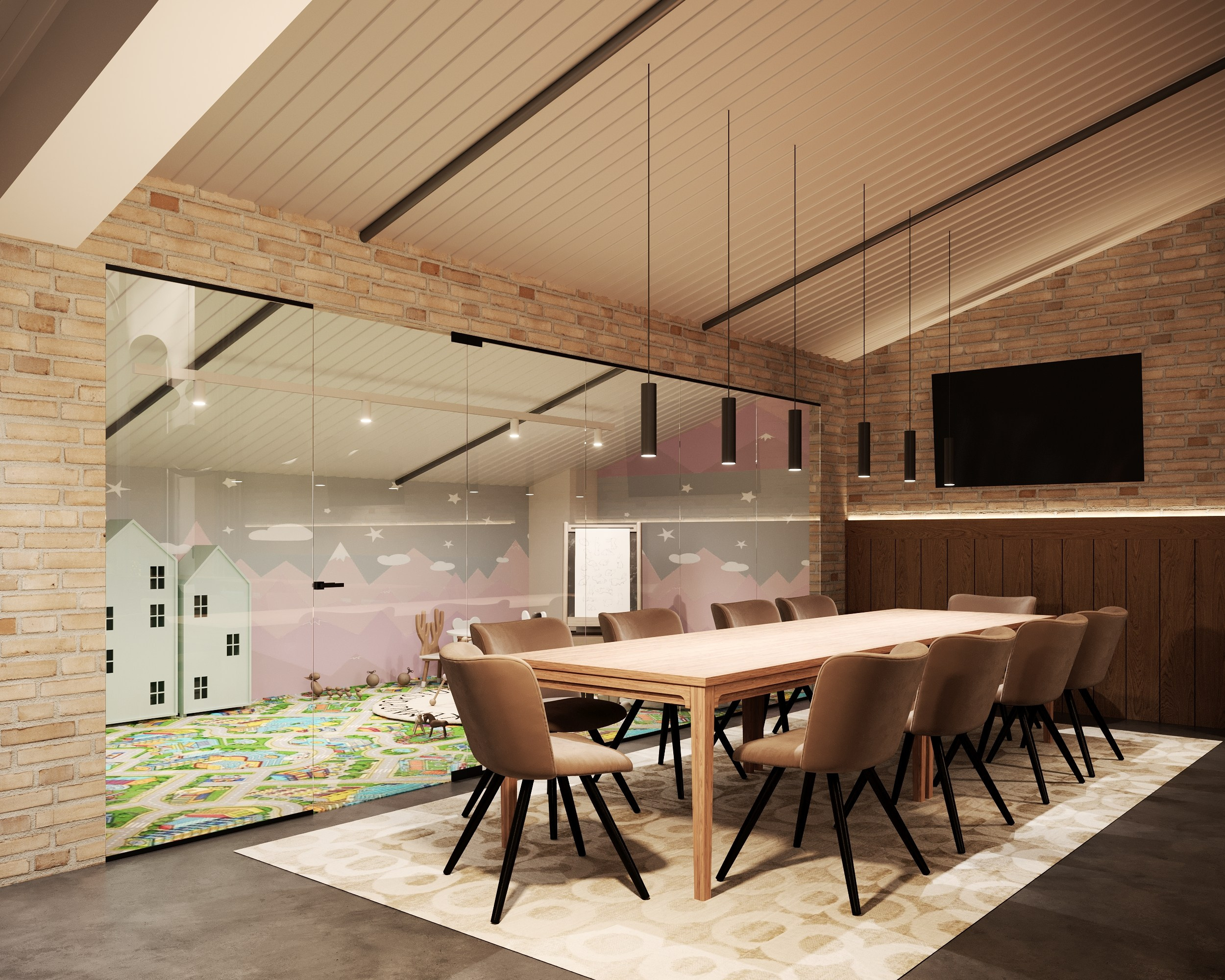 Дизайн кафе на мансардном этаже Ноябрьск. Архитектор-дизайнер в Казани