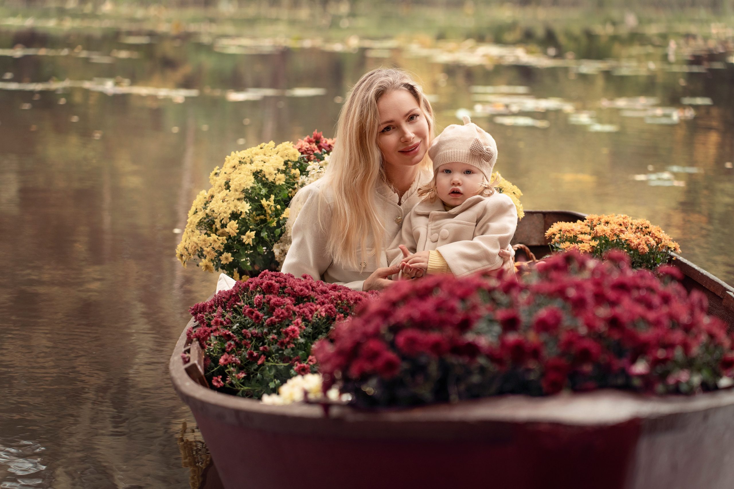 Осенняя съемка мамы с малышкой в Сабурово. Фотограф Ольга Чувалдина Москва
