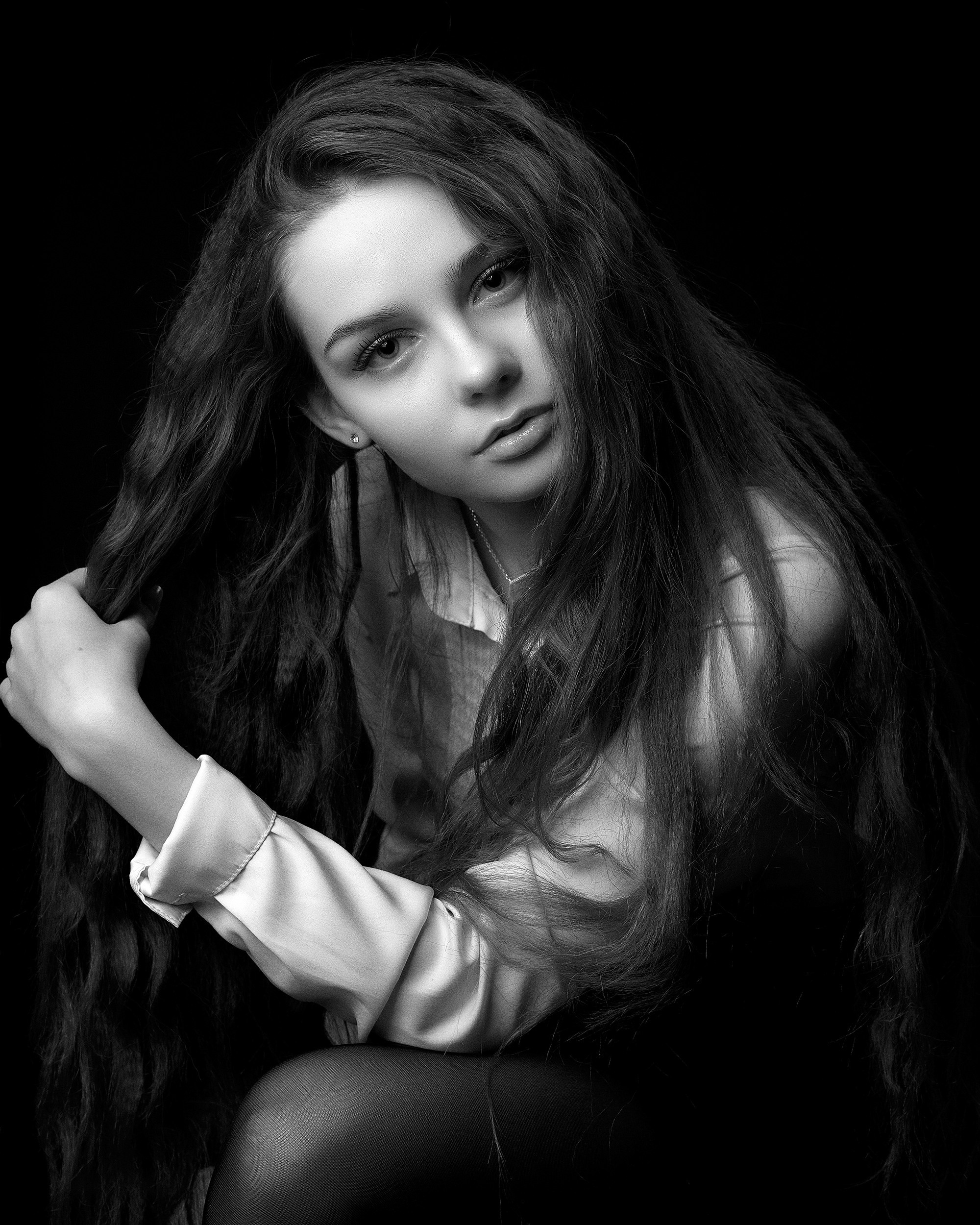 Черно-белый портрет в СПб