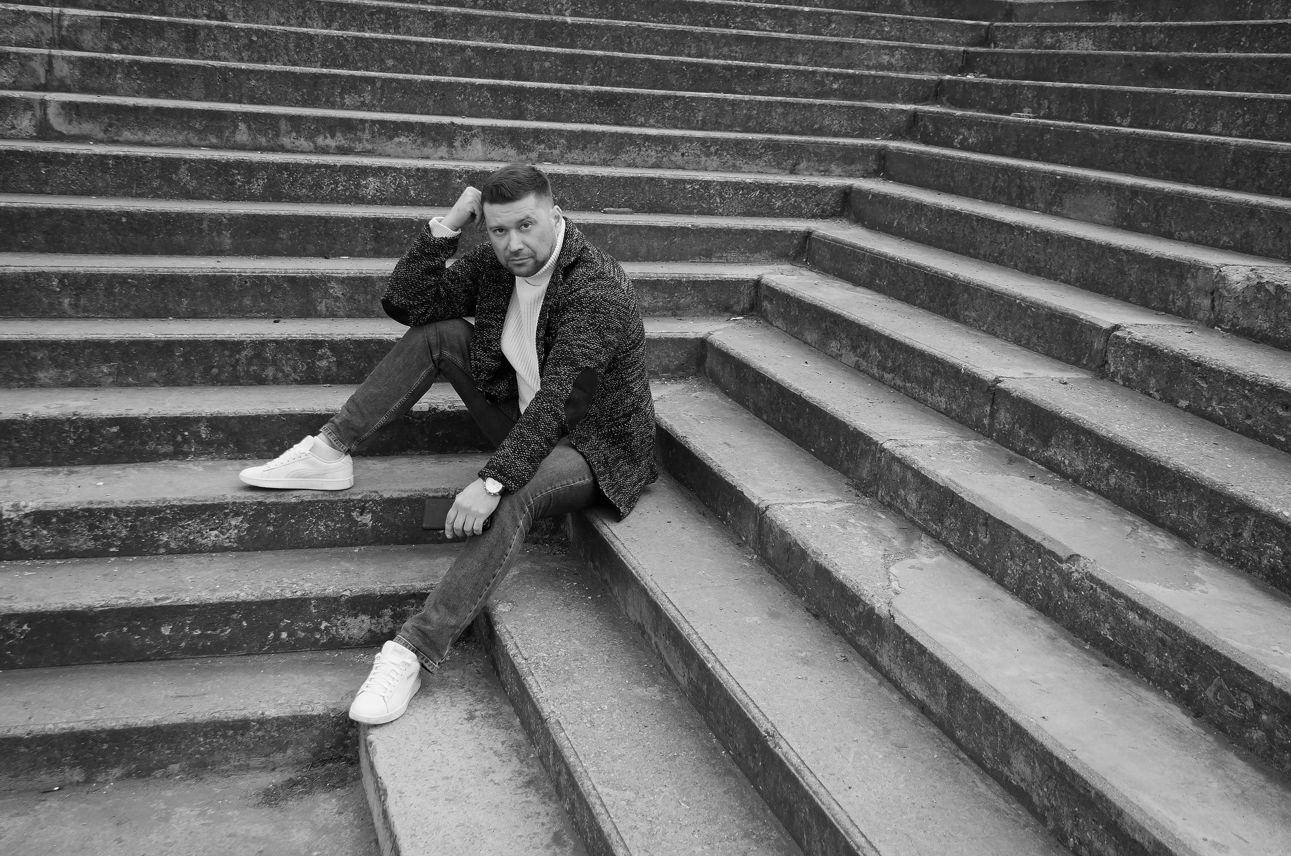 Мужской портрет_ЧБ. Портретный фотограф Ярославль I Натали Чуб