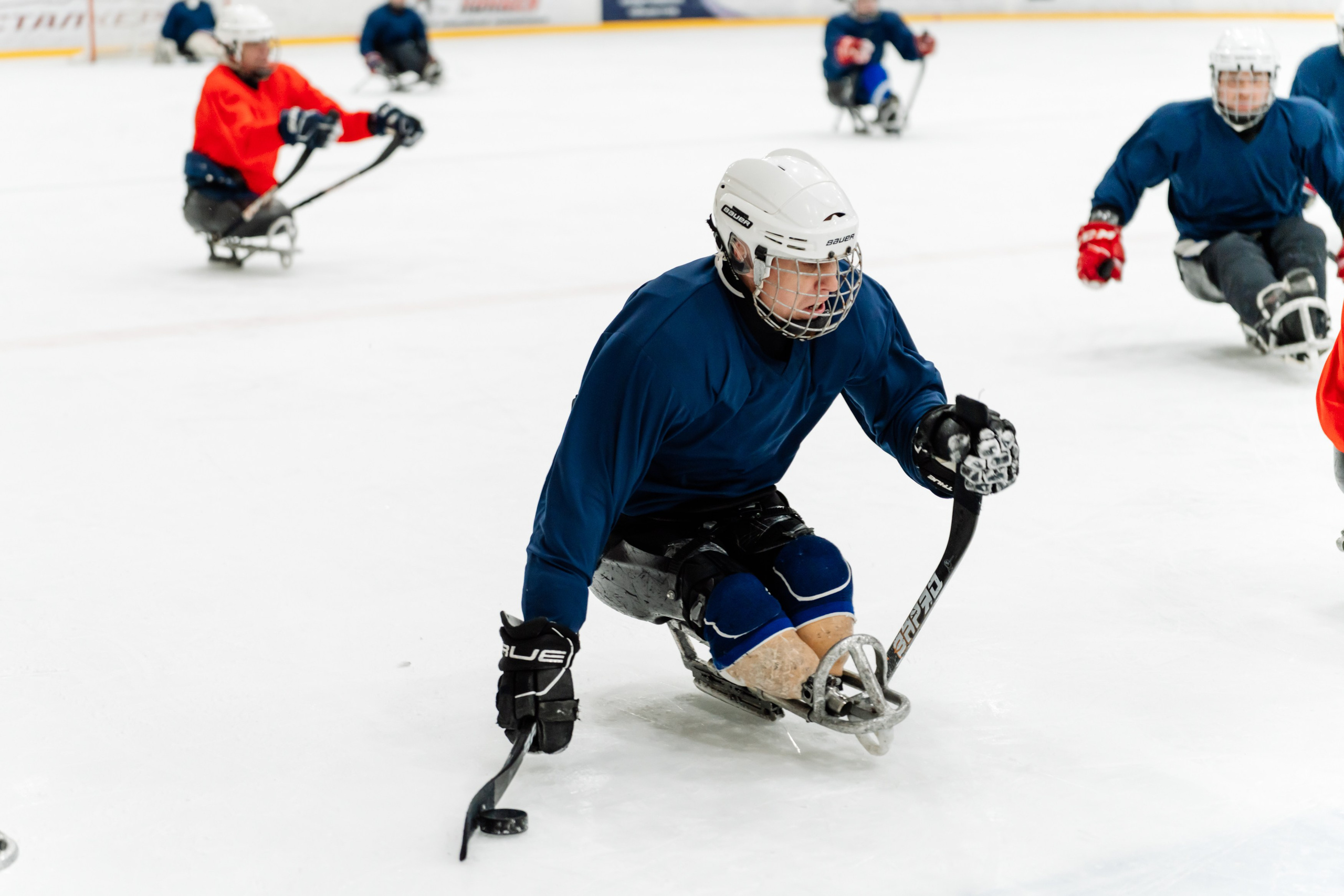 Игра в следж хоккей приуроченная 23.02.26 в арене Сталкер