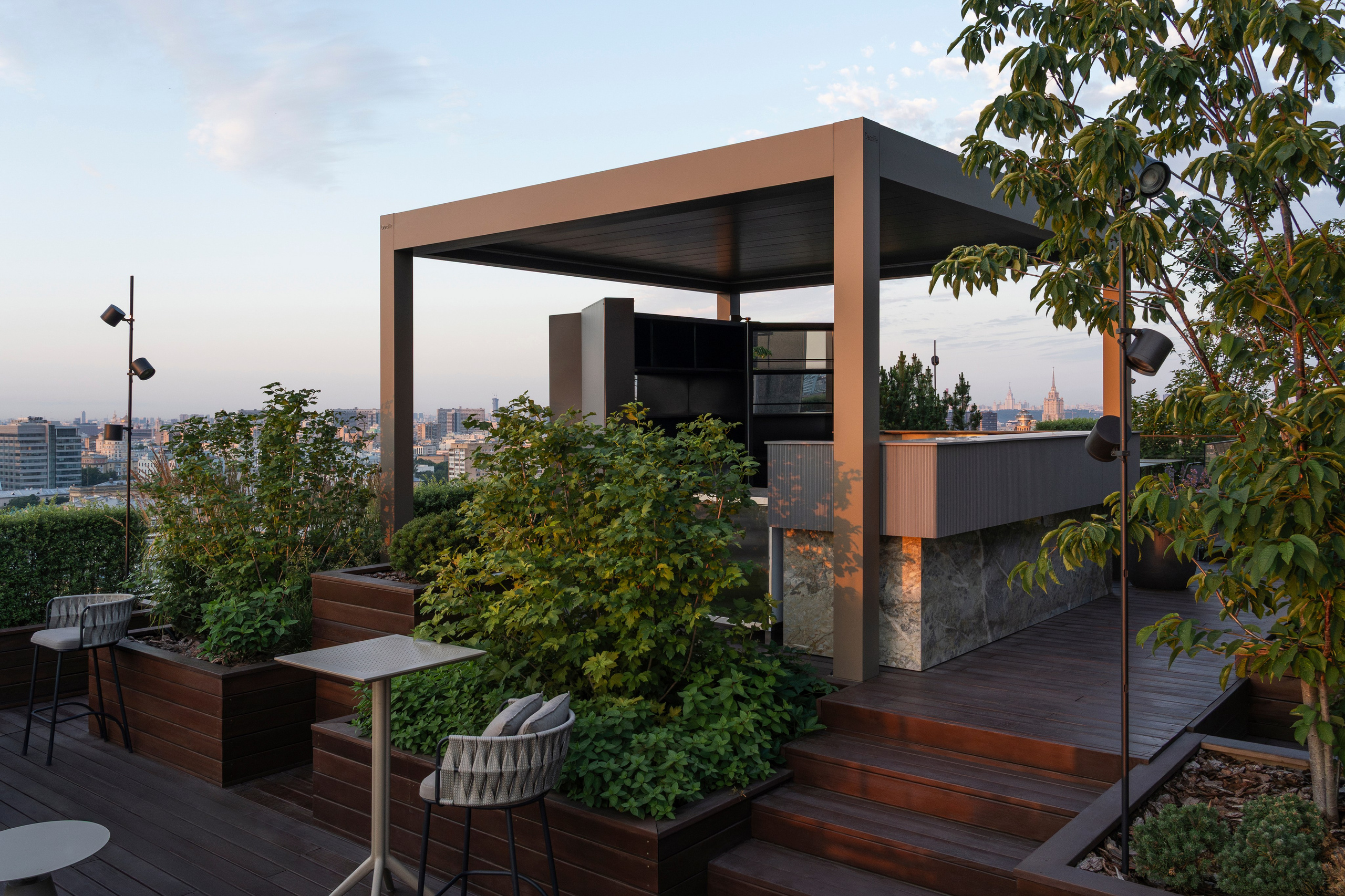 Brusnika office terrace, Moscow. Артамонов Александр | Архитектурный и ландшафтный фотограф