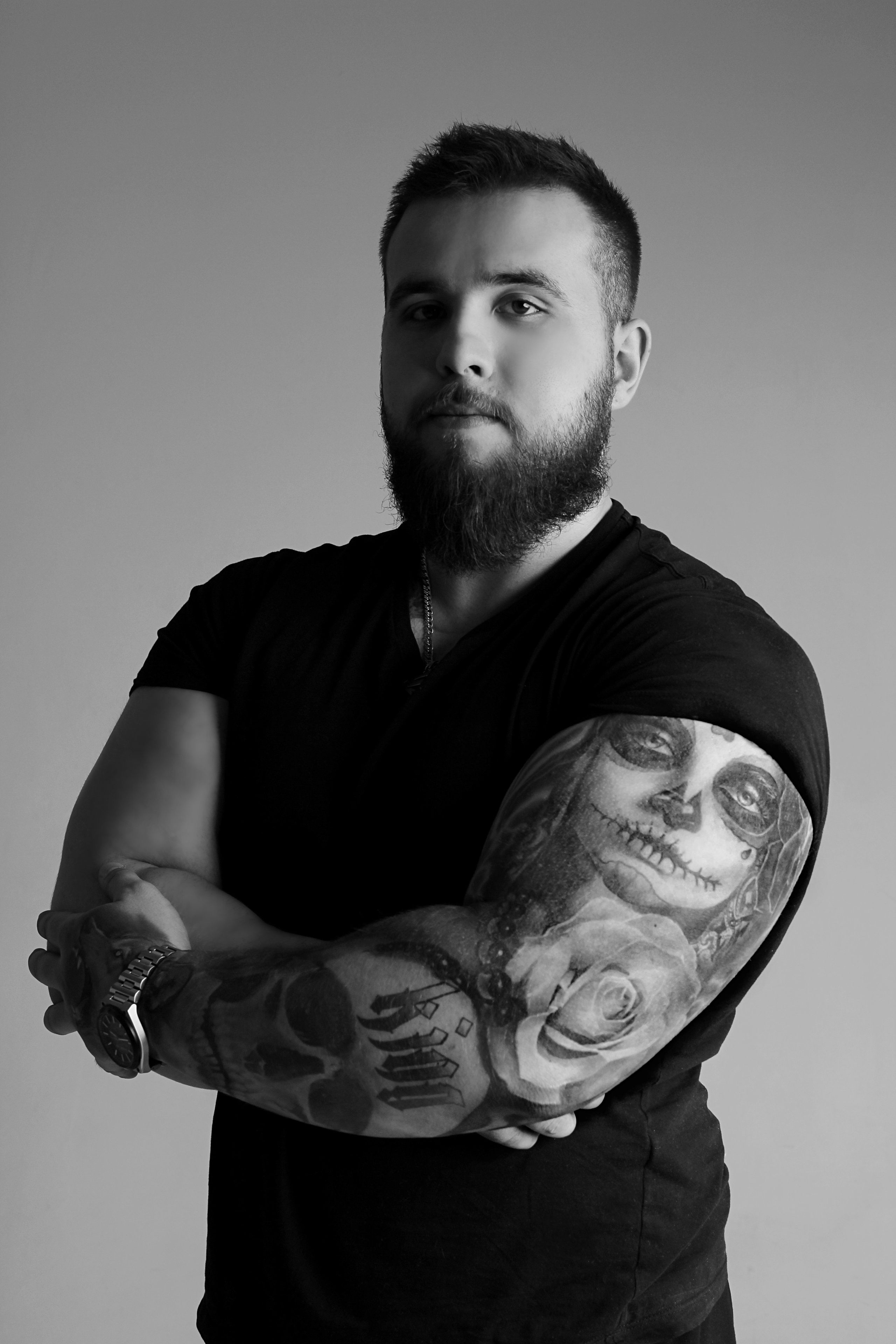 Мужская фотосессия в студии. Булат. Свадебный и репортажный фотограф в Уфе| Осетрова Ольга