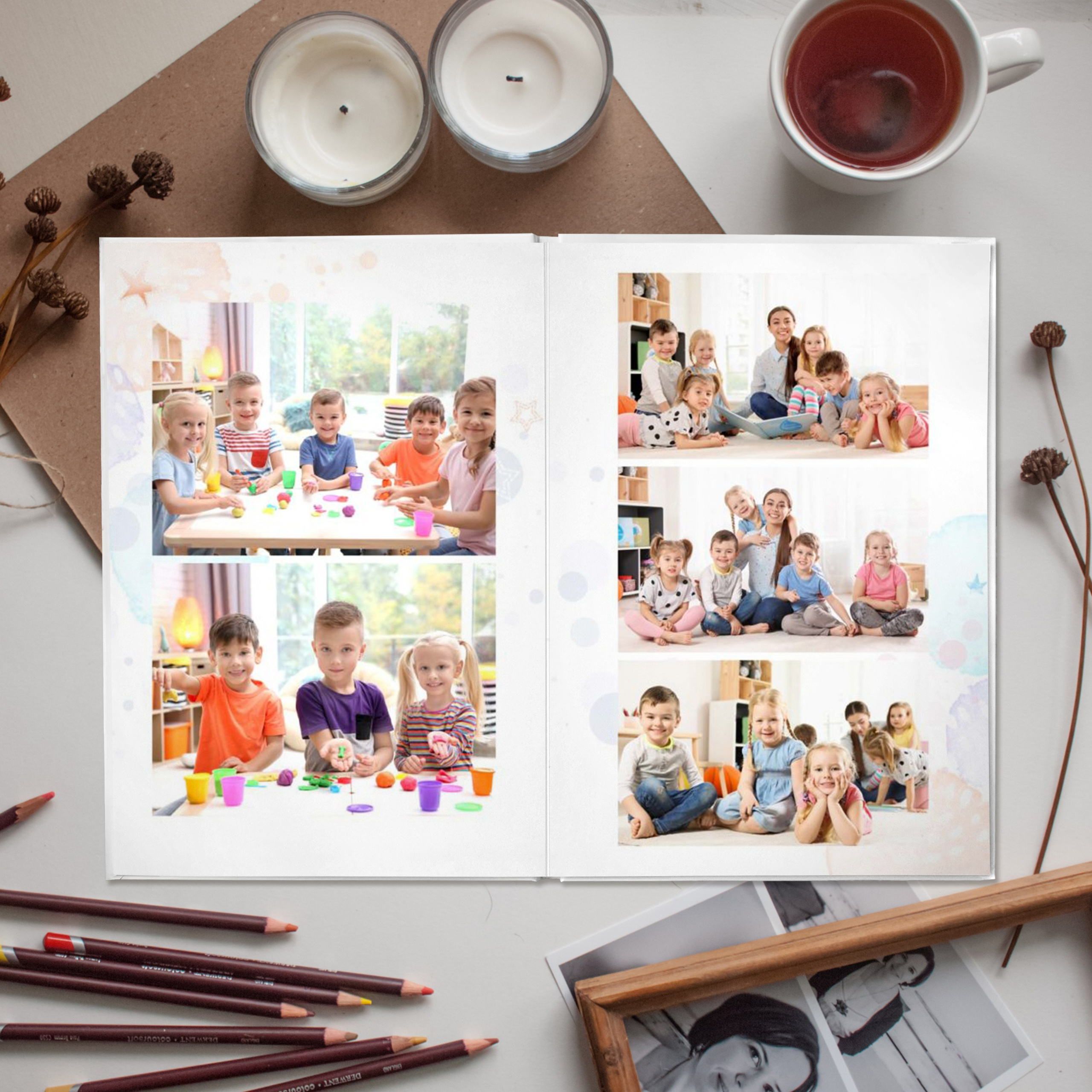 Альбом детского сада (4 разворота) ШАРИКИ. ФОТОГРАФ ВЫПУСКНЫХ АЛЬБОМОВ в Краснодаре Ворчик Татьяна