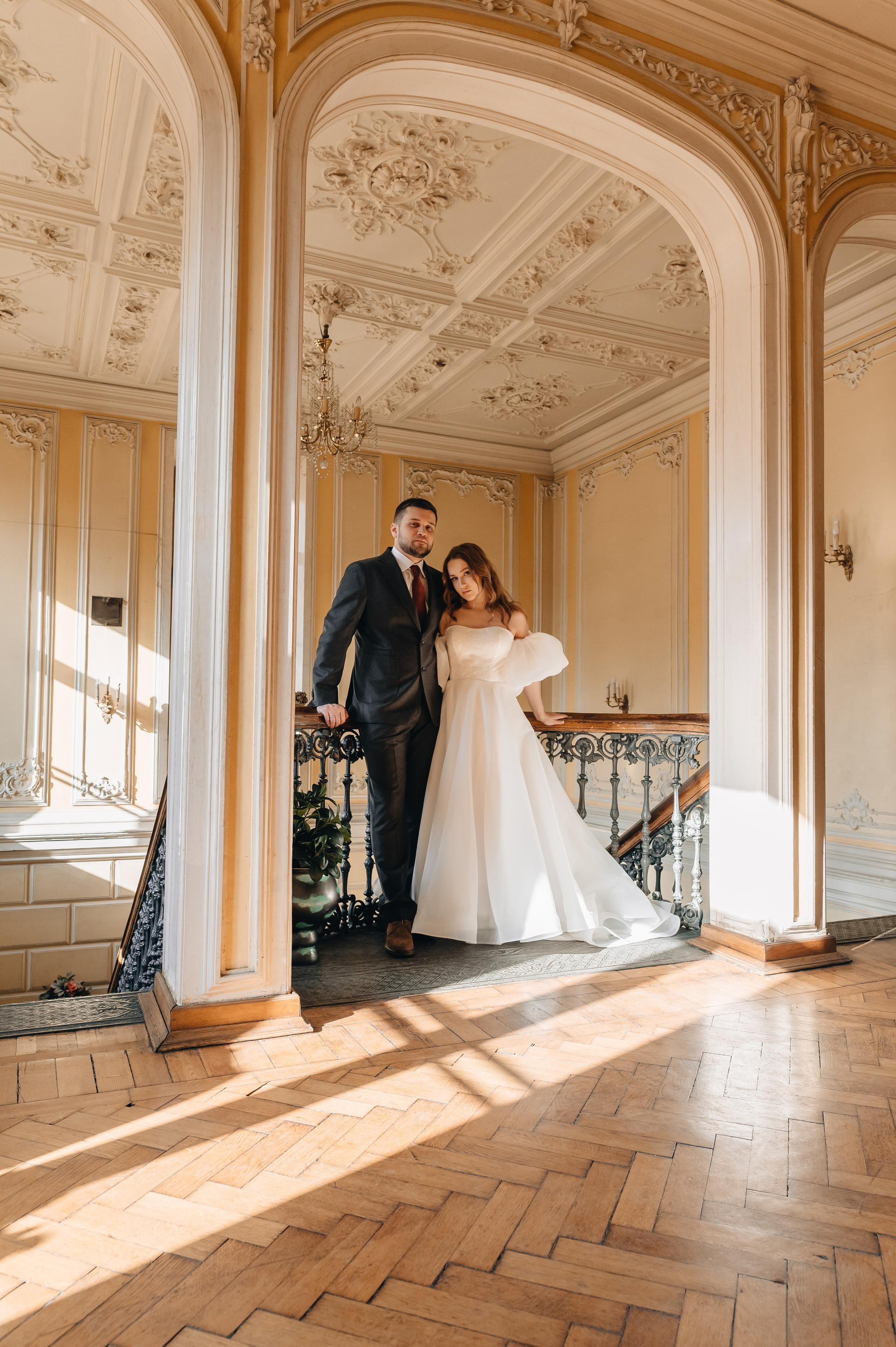 Свадебная фотосессия в библиотеке им. Пушкина. Портретный фотограф Москва Светлана Кашура