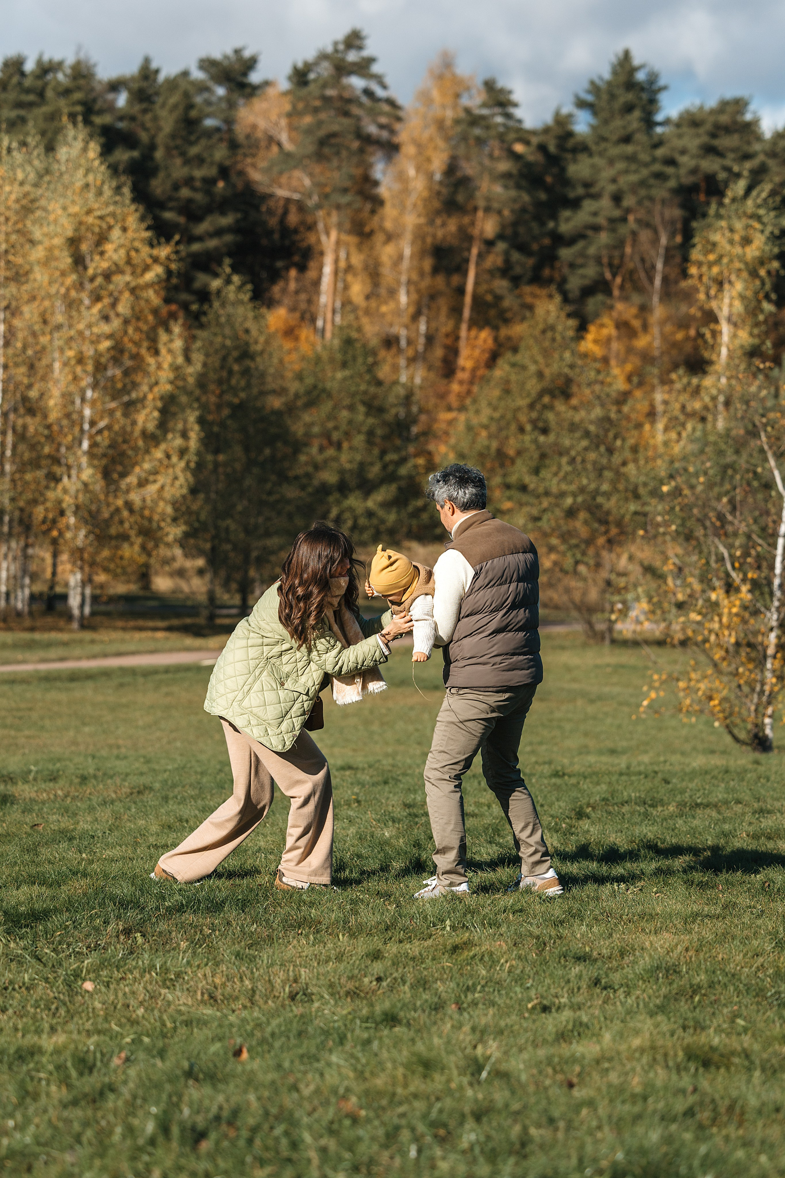 Осенняя семейная съемка. Фотограф Анималист в Москве Анастасия Жучкова