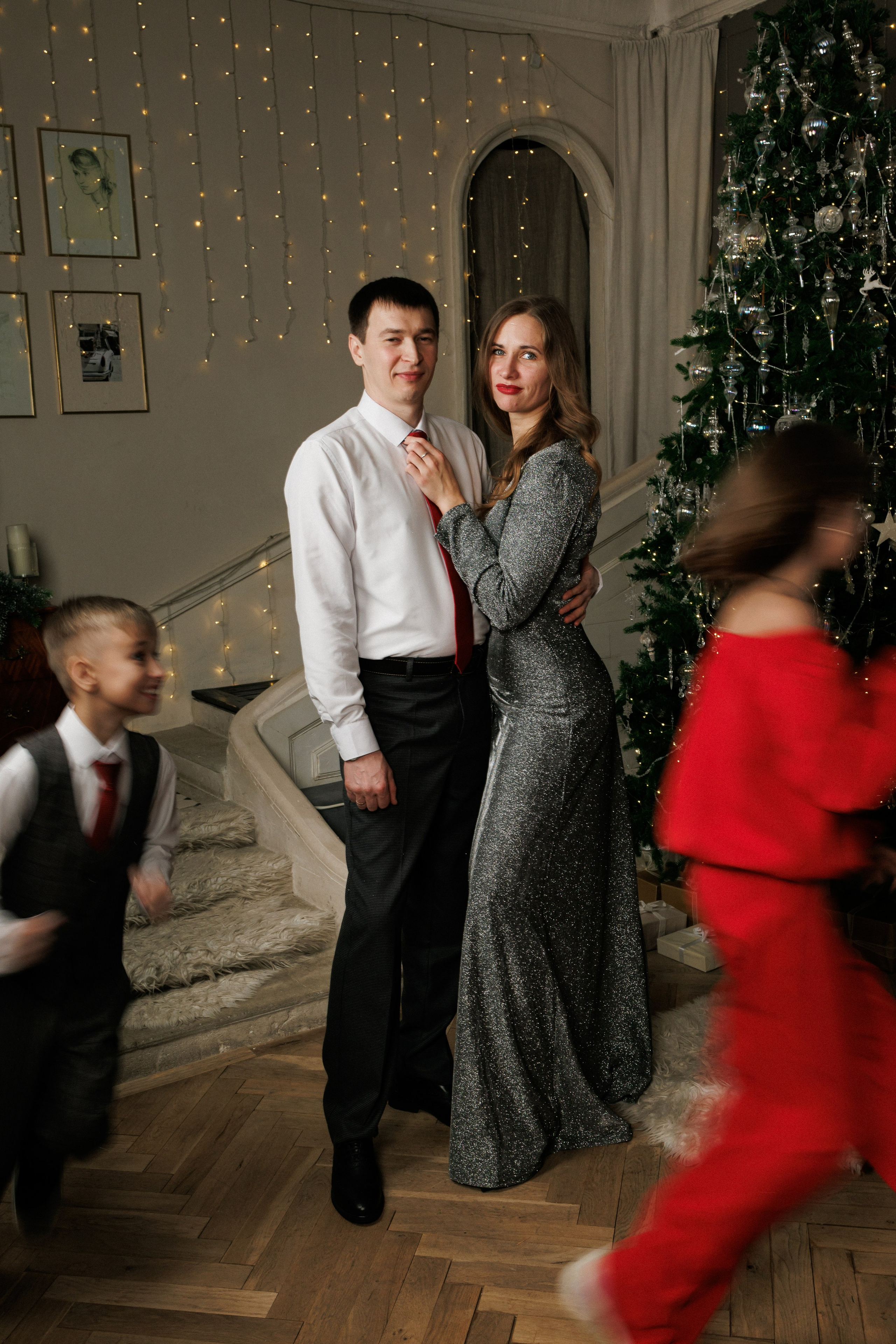 Семейная новогодняя фотосессия. Семейный фотограф г. Тюмень