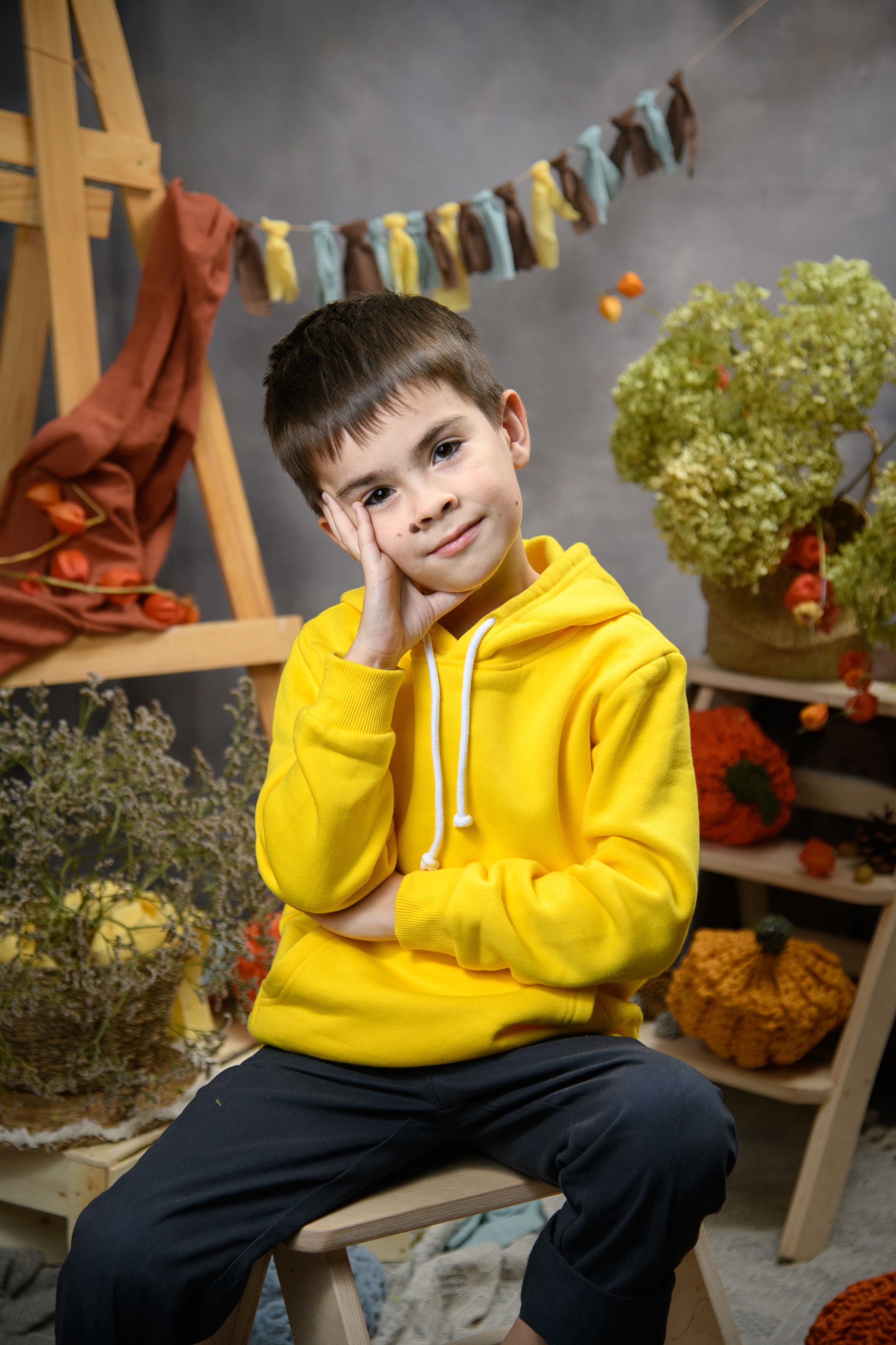 Творческая съемка с тыквами. Фотограф в Москве и Московской области