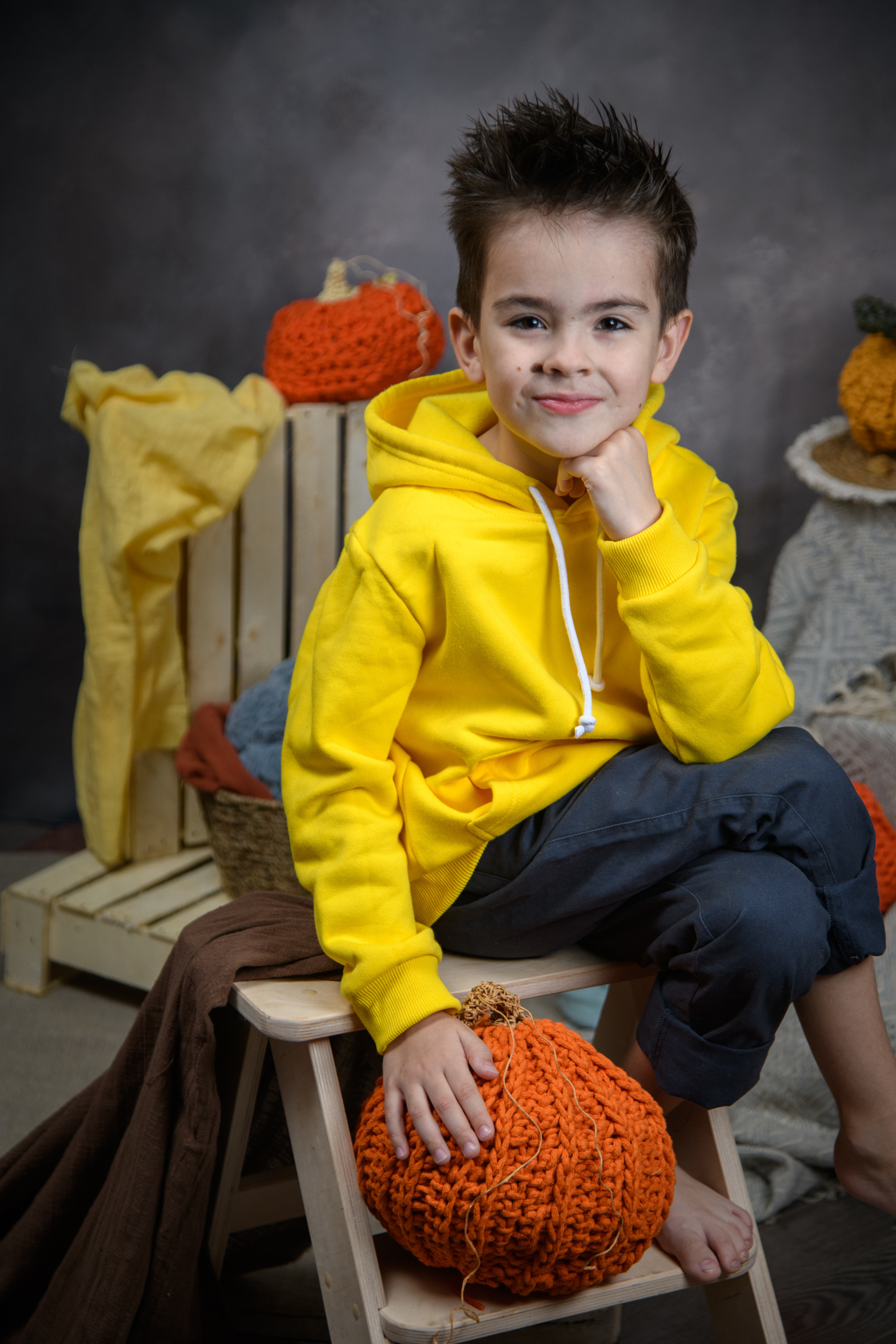 Творческая съемка с тыквами. Фотограф в Москве и Московской области