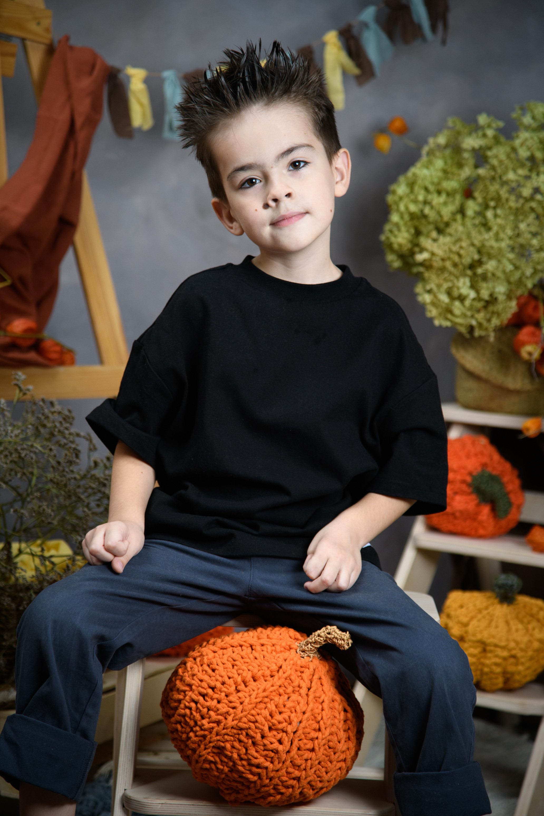 Творческая съемка с тыквами. Фотограф в Москве и Московской области