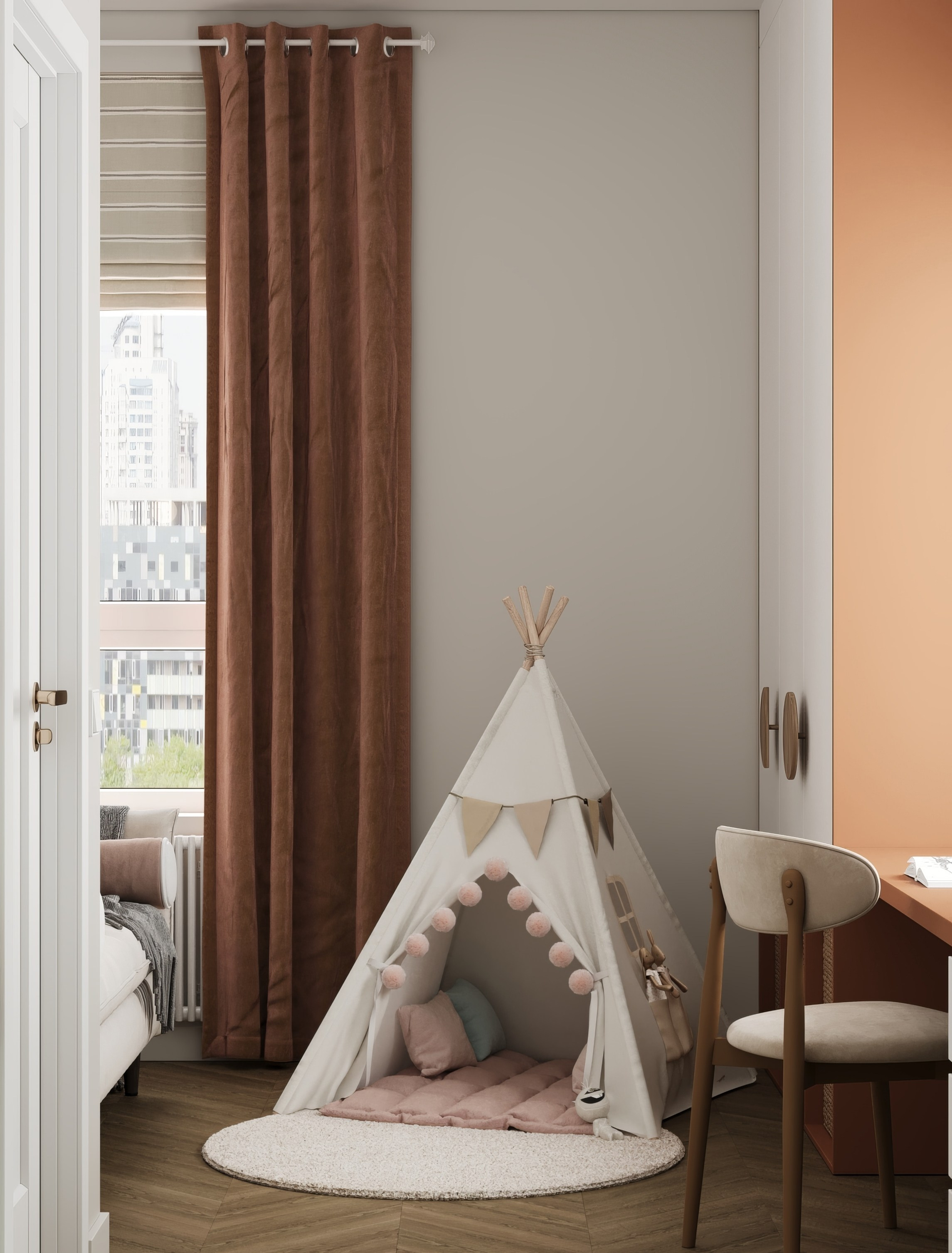 Визуализация квартиры ЖК Дзен-кварталы 70.2 m². Заказать 3d визуализацию интерьеров — Дарья Веденёва