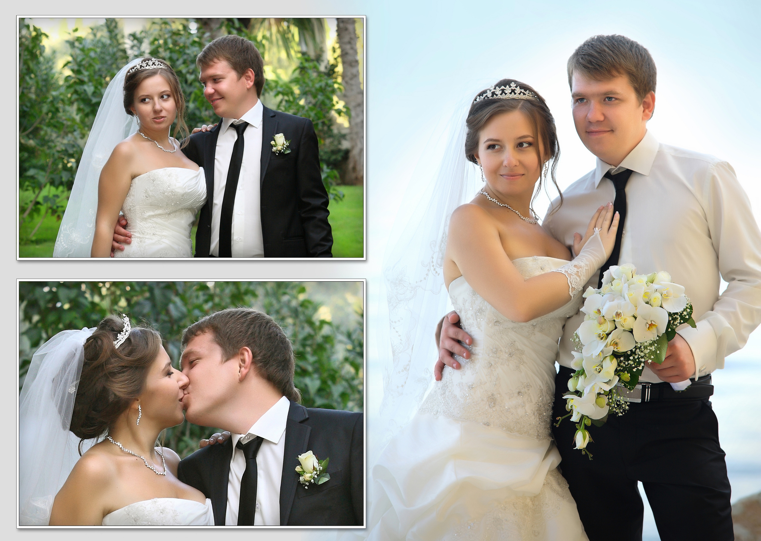 Свадебная фотокнига Елизаветы и Даниила. Свадебный и семейный фотограф в Форосе, г. Ялта Виктор Рябиченко