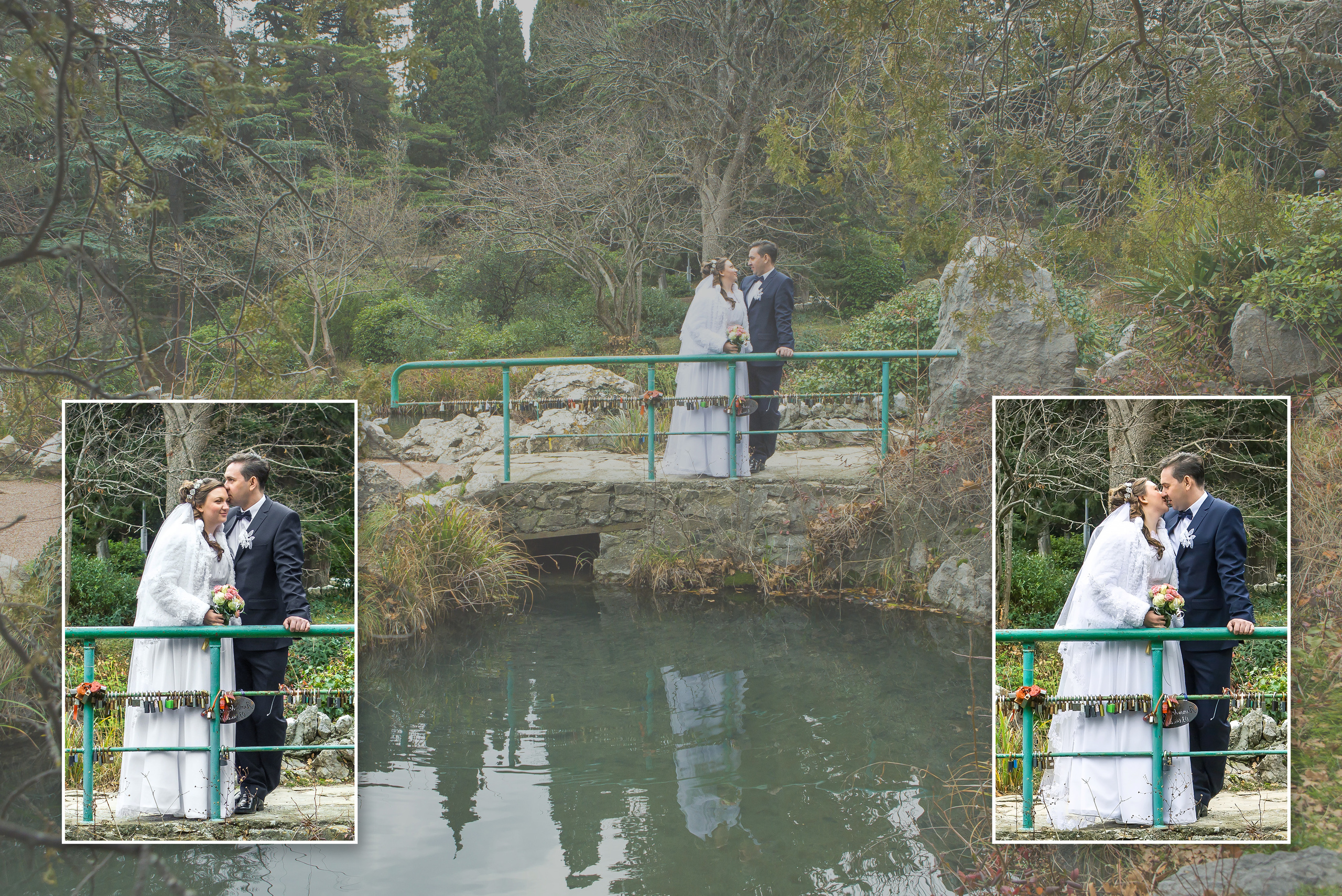 Свадебная фотокнига Дмитрия и Марины. Свадебный и семейный фотограф в Форосе, г. Ялта Виктор Рябиченко