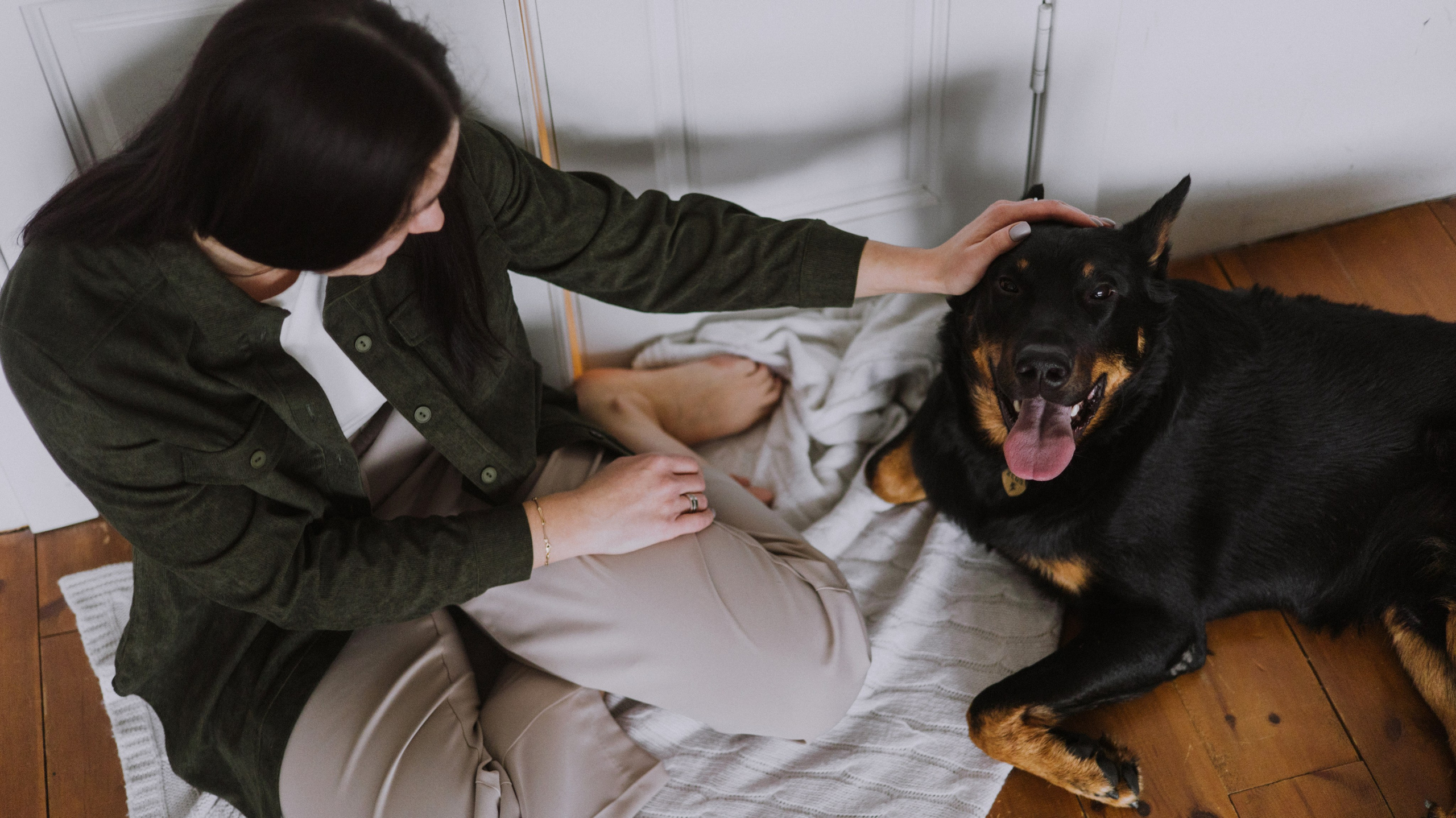 Полина и Зевс. Фотограф-анималист Богданова Полина