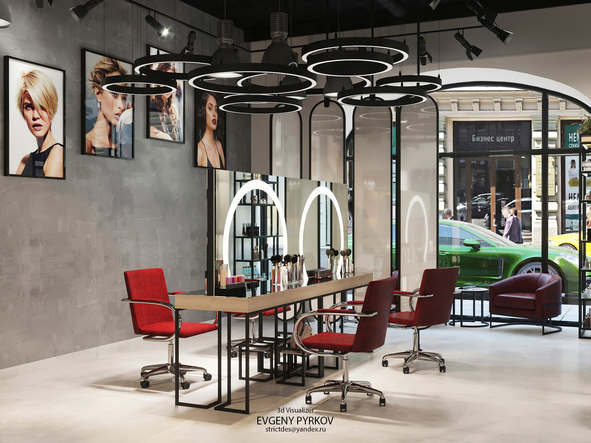 Салон красоты. Санкт-Петербург. Клиент Сорокин Николай. Евгений Пырков — 3d визуализатор интерьеров и экстерьеров России