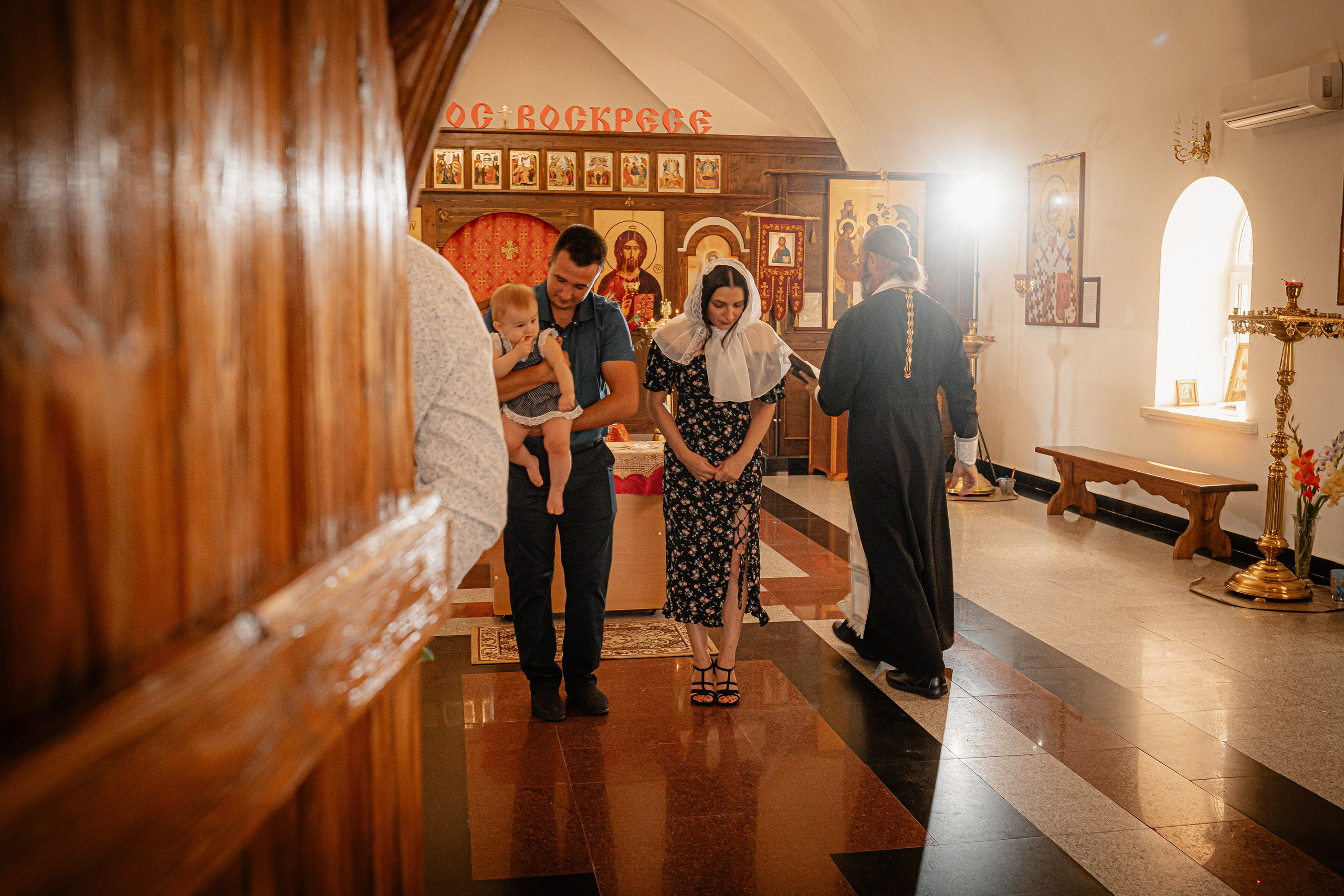 Крещение. Посёлок М. Горький. Свято — Пантелеимоновский храм. Свадебный фотограф Кропоткин Краснодар