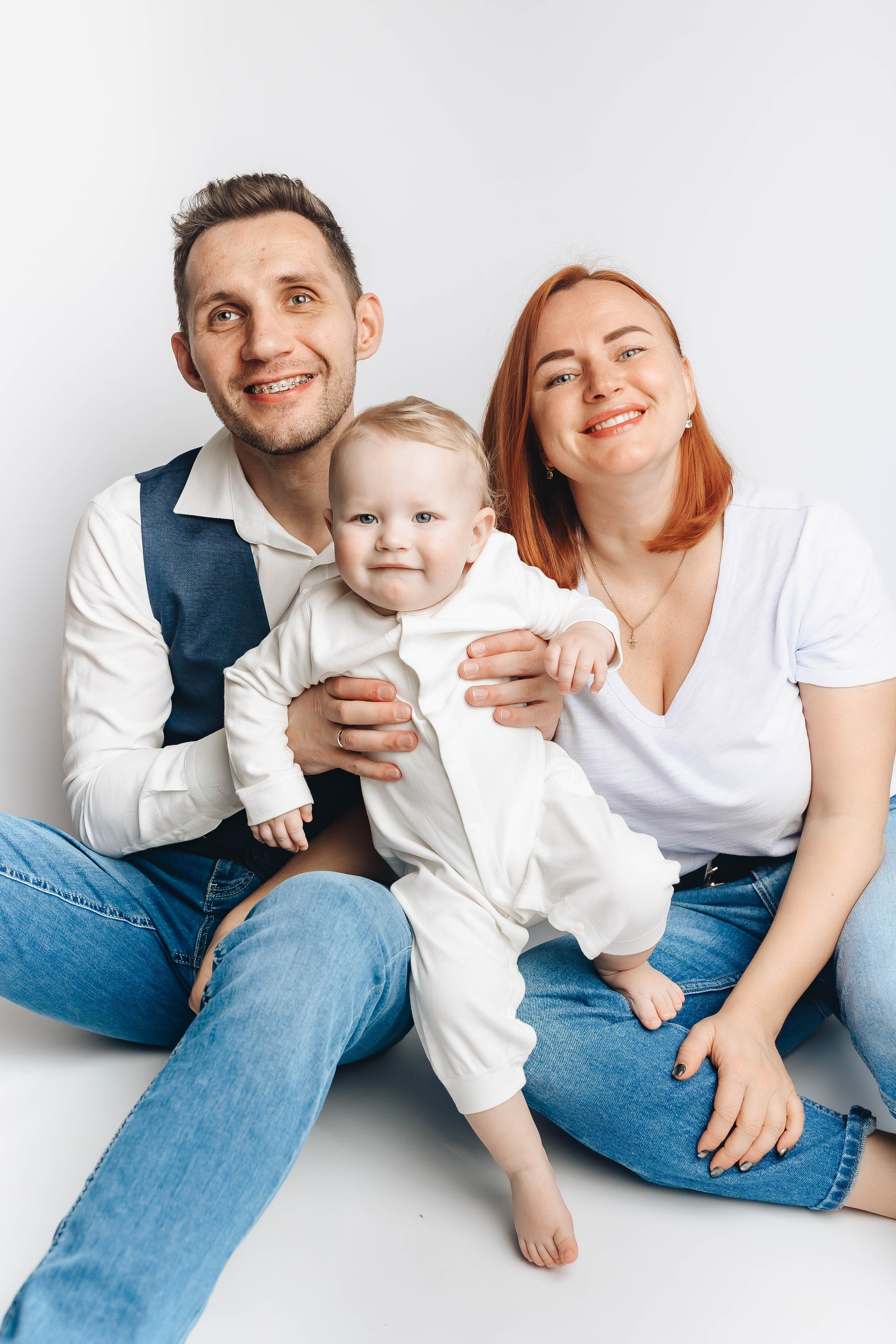 Семейные фото на годиках. Фотограф новорожденных Серпухов, Протвино, Москва I Марина Бурмистрова