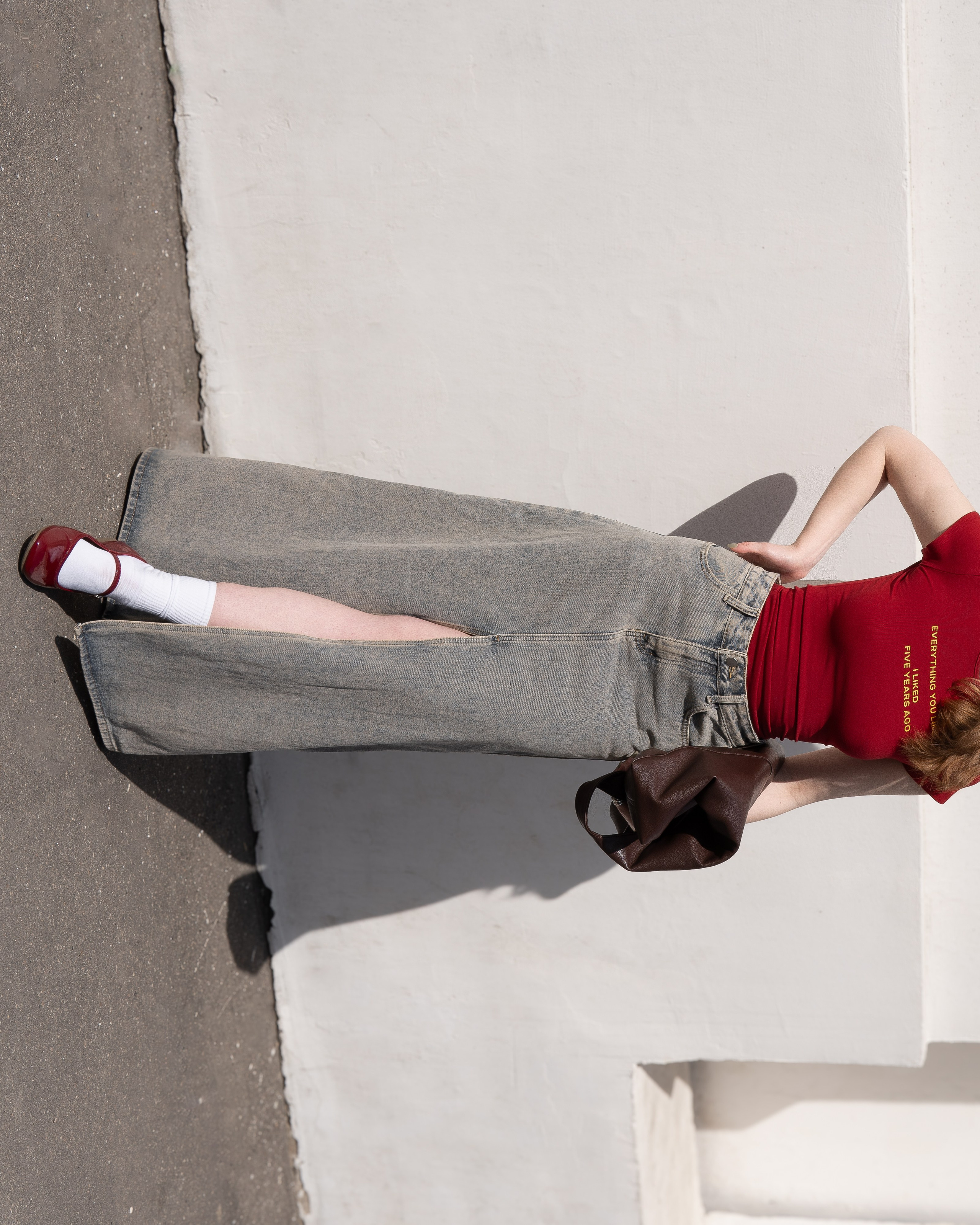 Red ballet shoes. Frojul