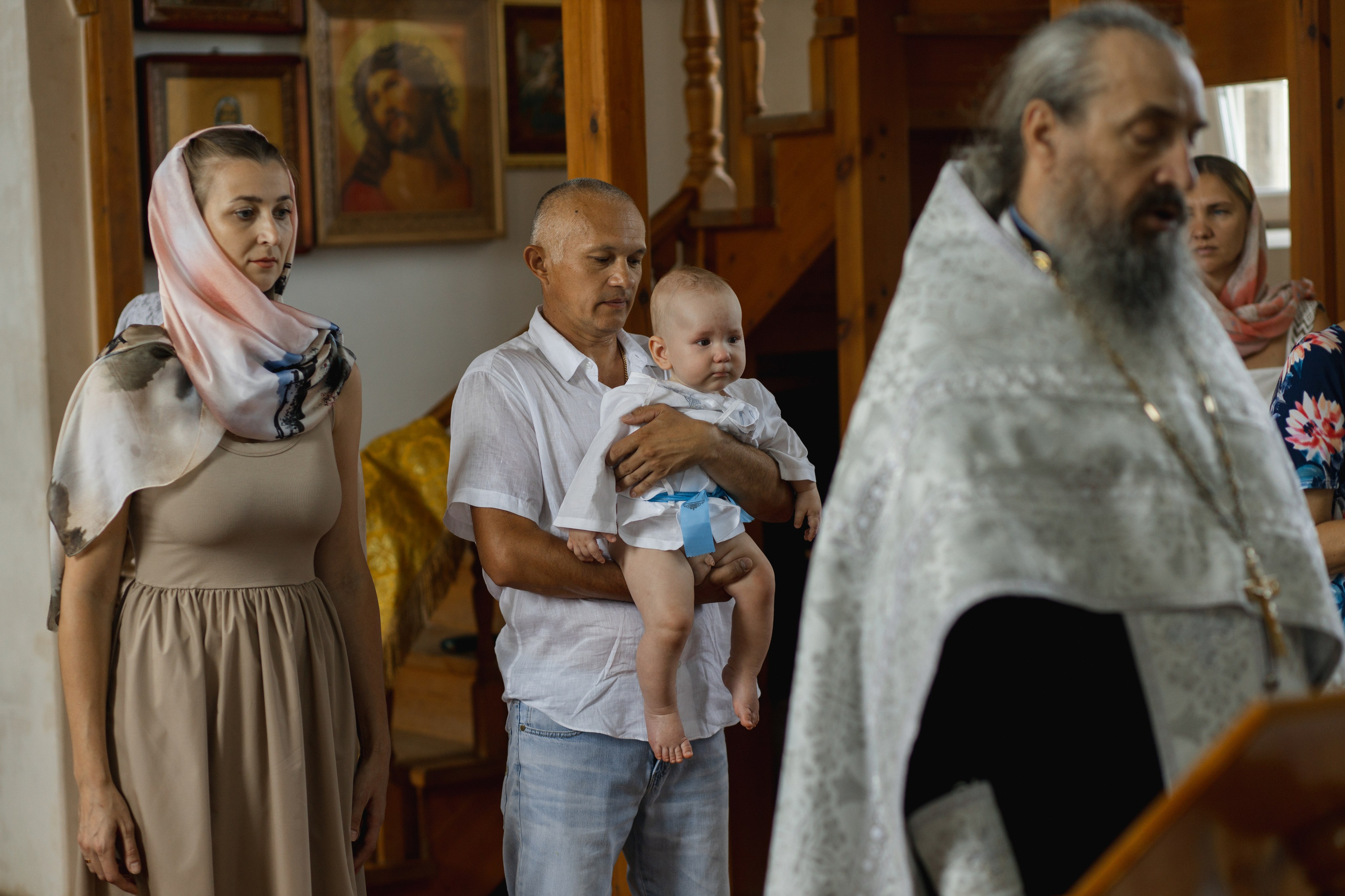 Крещение Даниила в Церкви Троицы Живоначальной. Свадебный и семейный фотограф Ольга Разрядова
