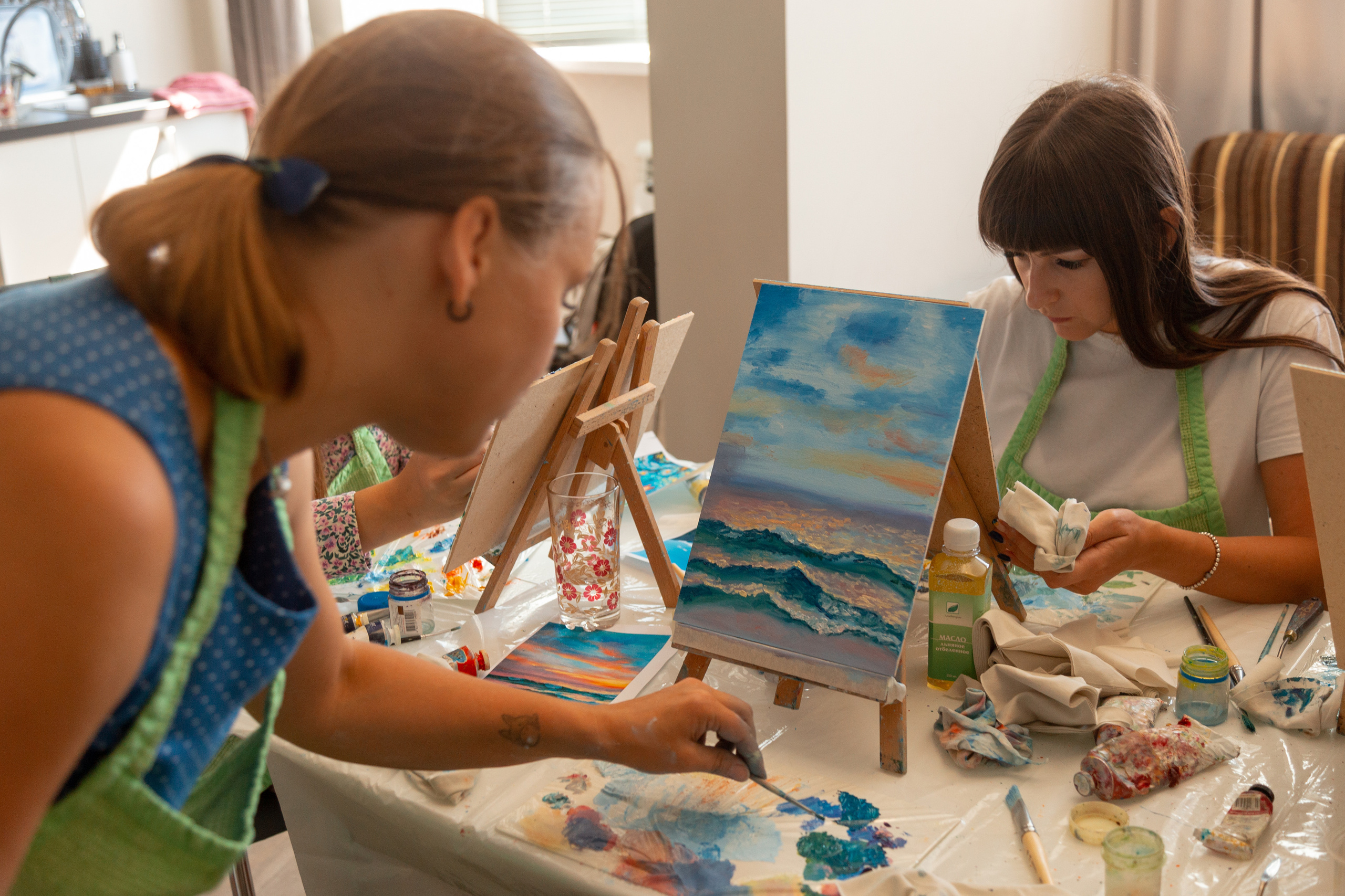 Мастер-класс по живописи. Фотограф Кемерово Анастасия Ларионова