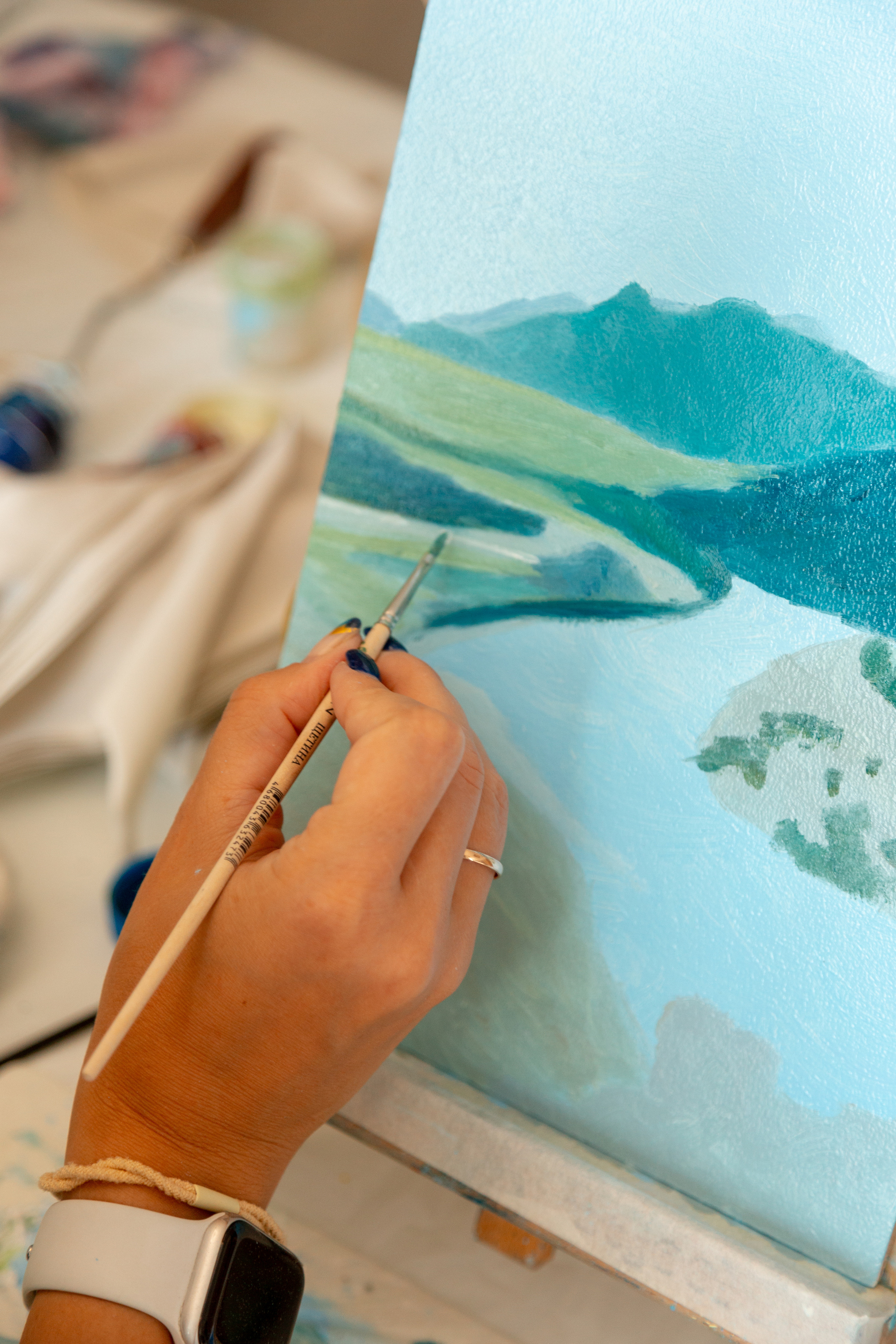 Мастер-класс по живописи. Фотограф Кемерово Анастасия Ларионова